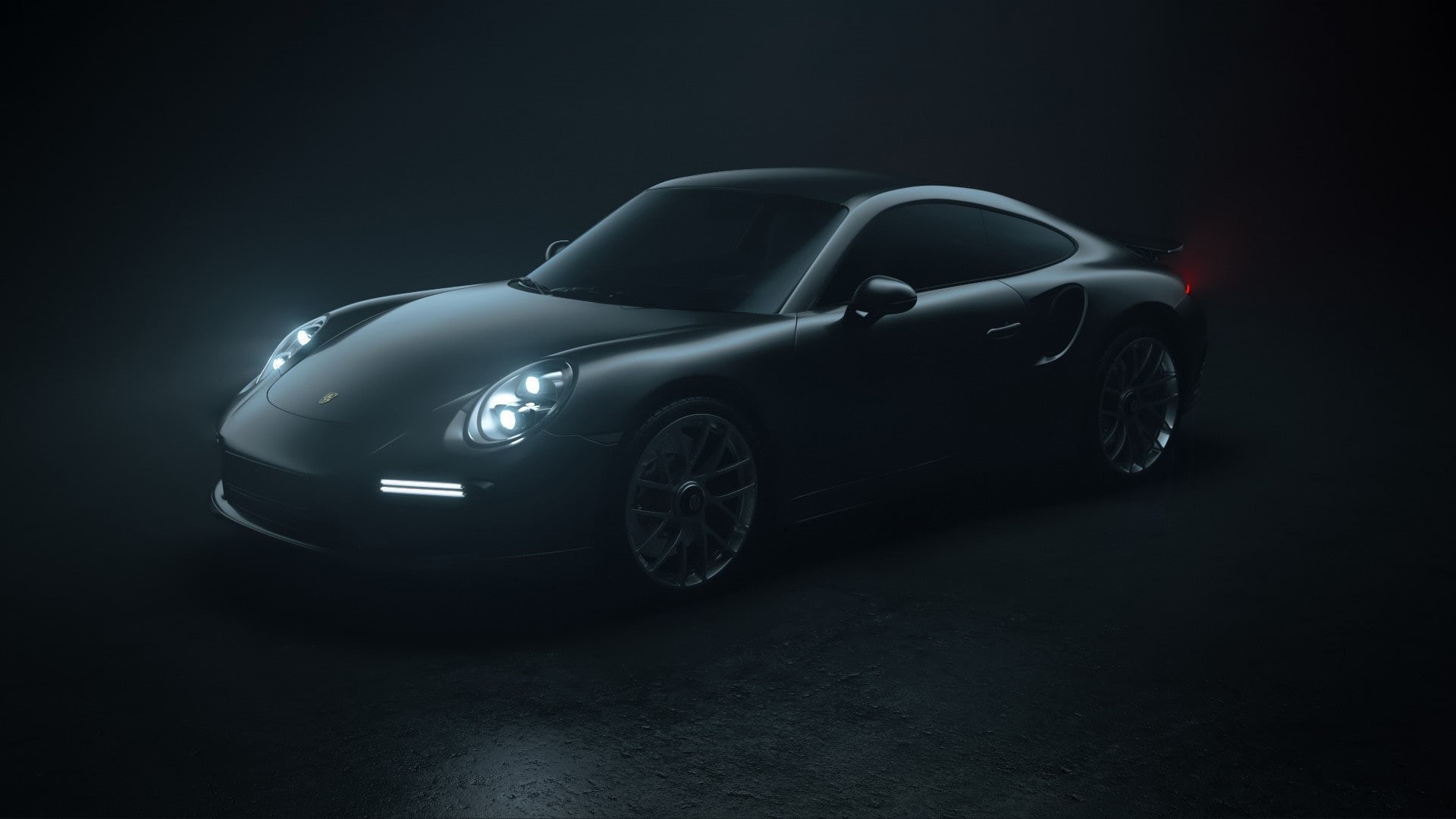 1080P, Moritz Reichelt, Machine, Auto, Turbo S, Motion Graphics, Transport and Vehicles, Porsche 911, Grey, Porsche, by Moritz Reichelt, Porsche 911 Turbo S, HD Wallpaper
