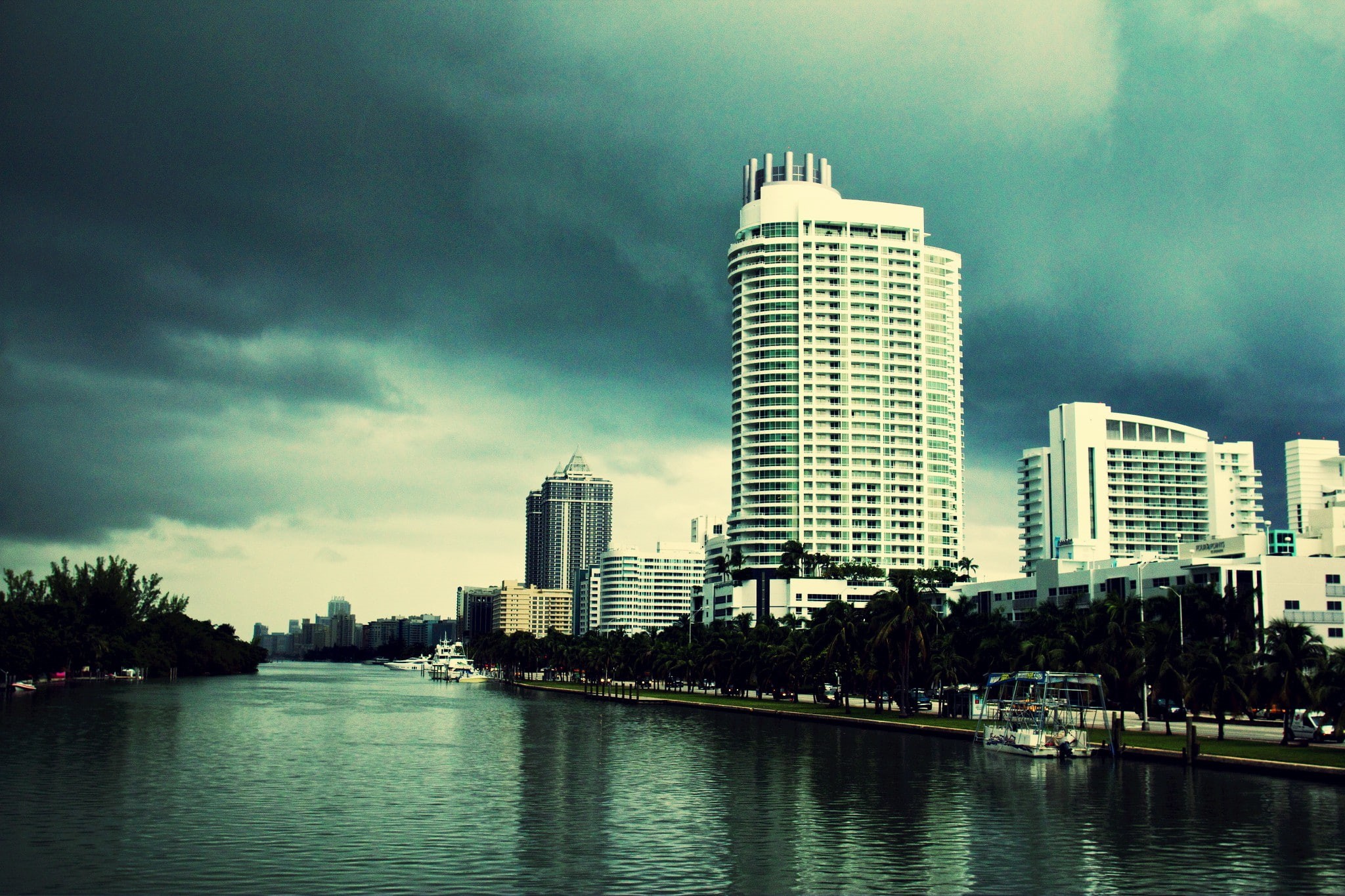 architecture, Florida, 1080P, city, Miami, HD Wallpaper