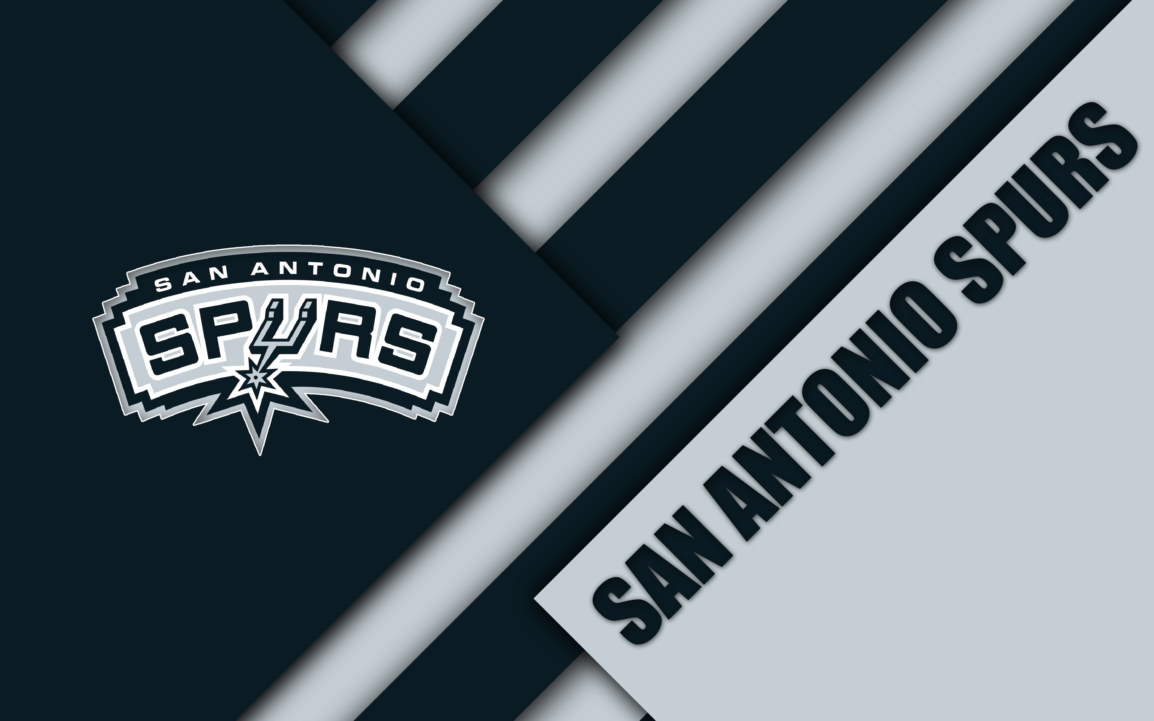 Logo, San Antonio Spurs, 4K, NBA, Basketball, HD Wallpaper