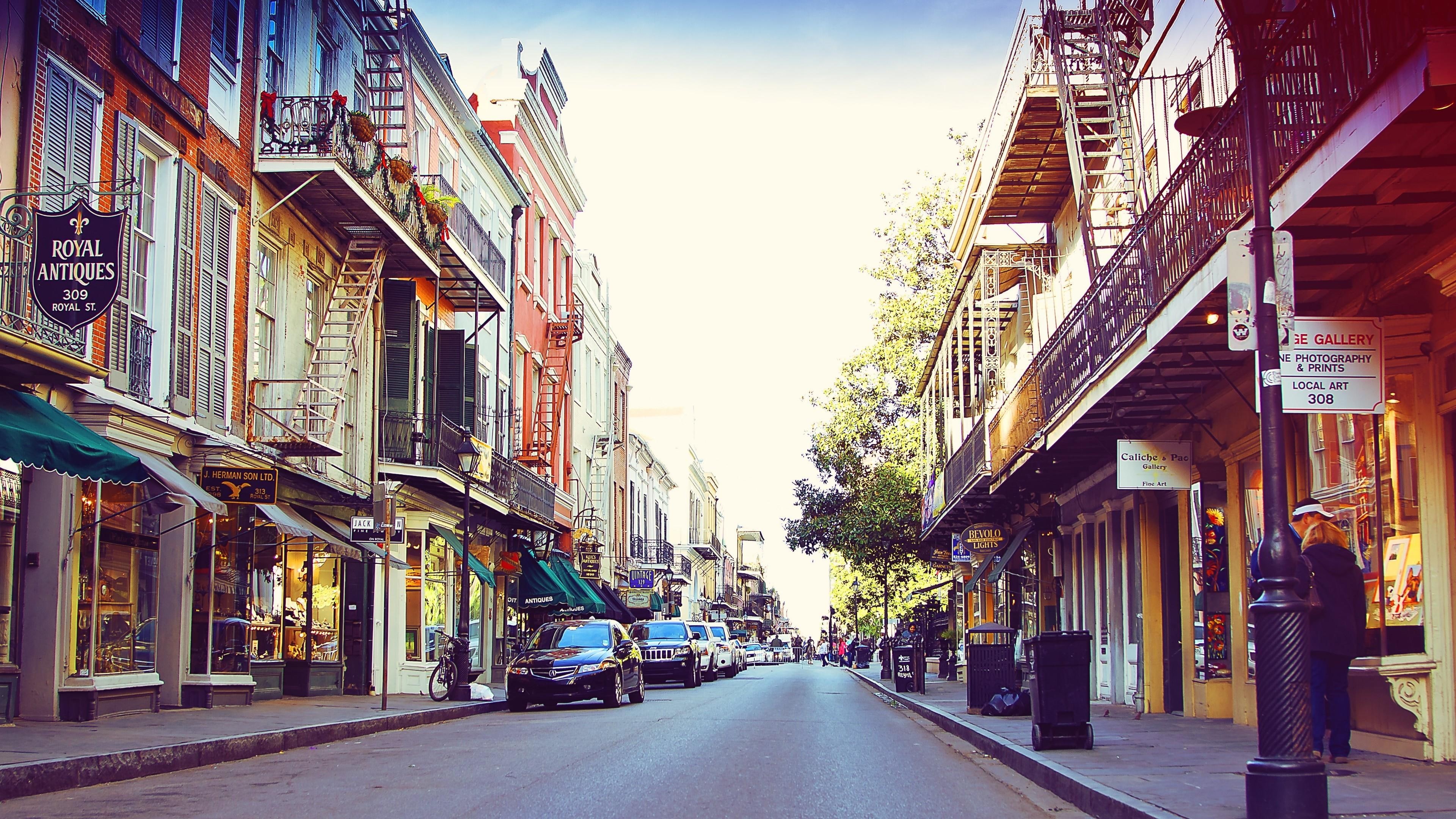 street, royal street, new orleans, 4K, usa, HD Wallpaper
