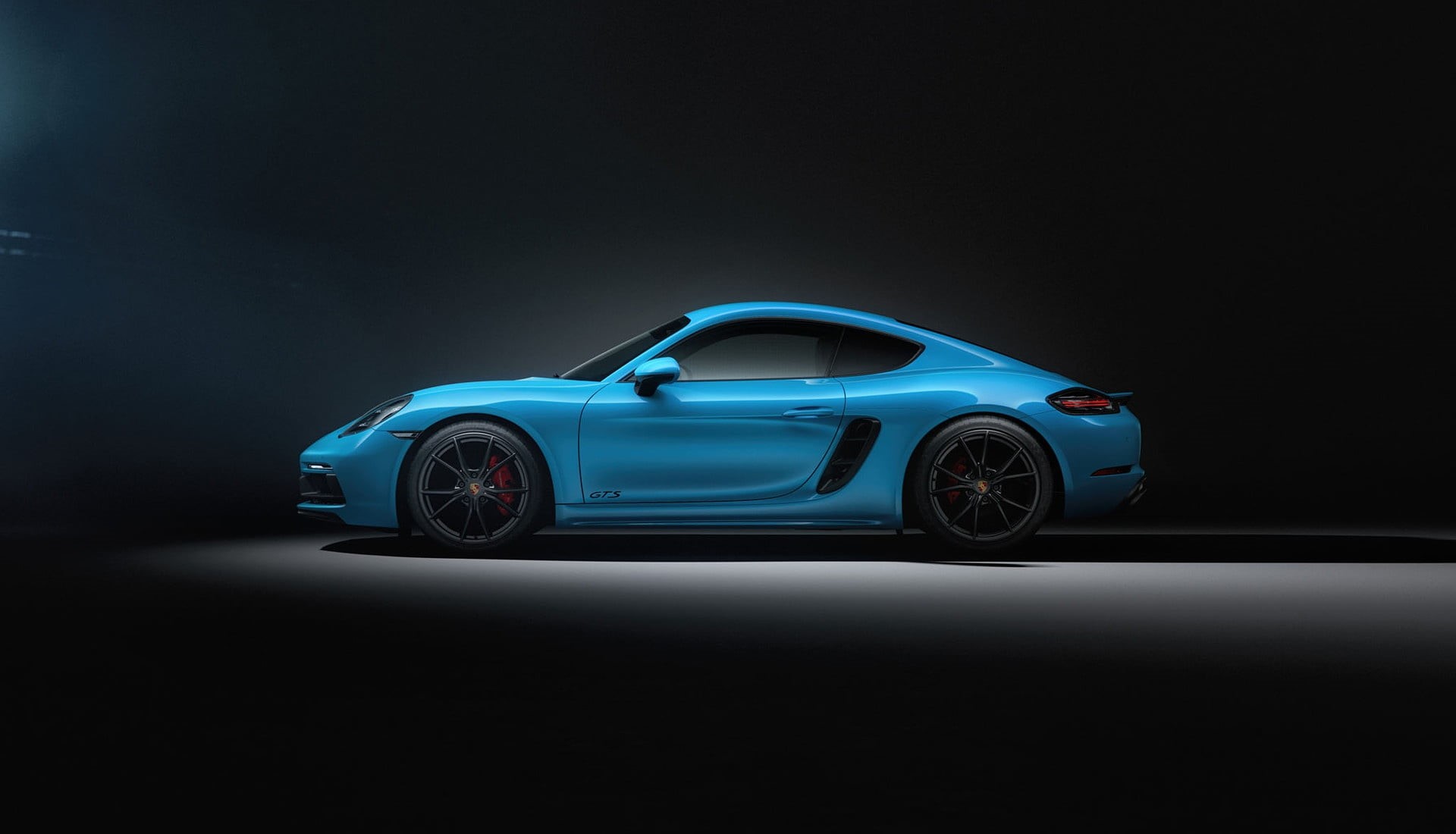 Sergey Poltavskiy, Cayman, Rendering, Car, Porsche, Auto, Transport and Vehicles, Blue, 2018 Porsche Cayman, by Sergey Poltavskiy, Side view, 1080P, Machine, HD Wallpaper