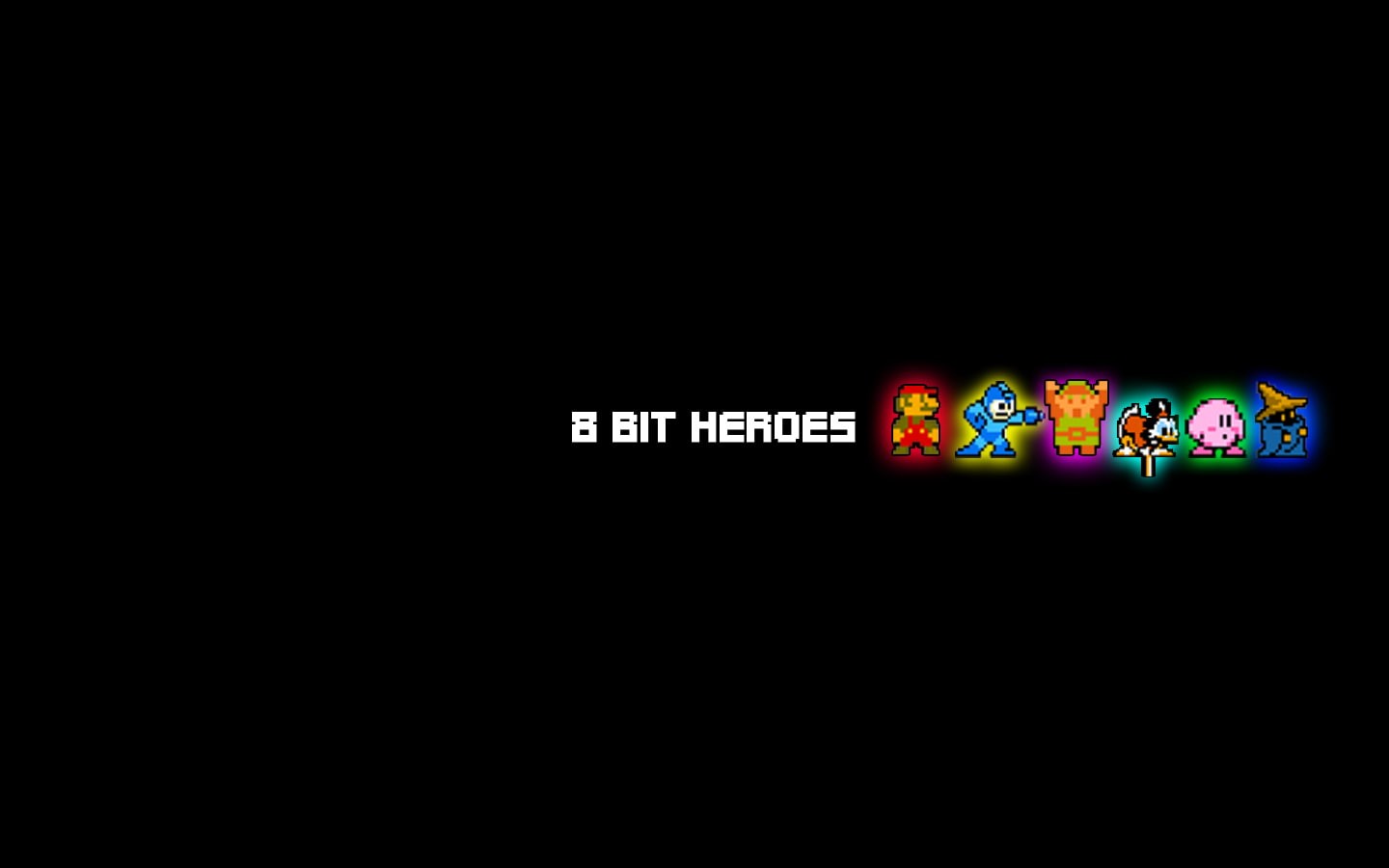 final, video games, 720P, man, mario, black, 8, bit, link, hd, mega, zelda, fantasy, tales, kirby, mage, duck, HD Wallpaper
