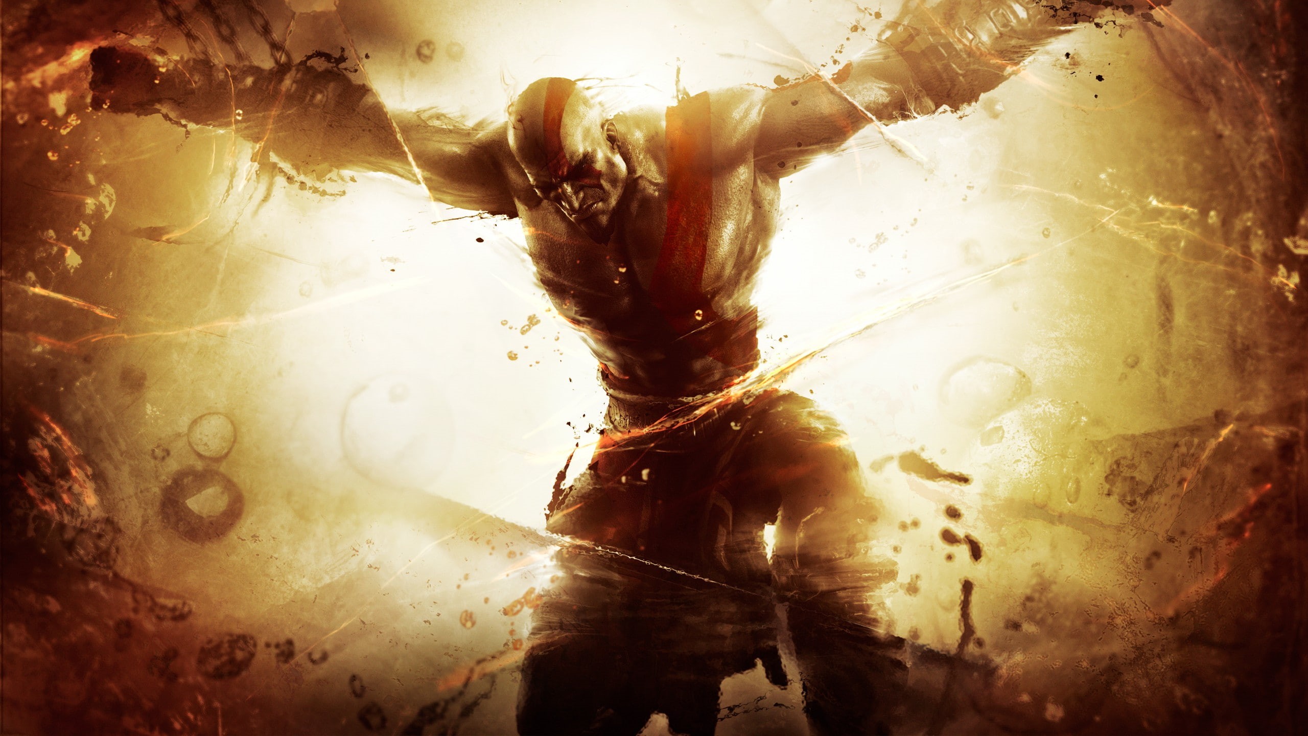 poster, kratos, war, 2K, hd, anti, god, video games, mage, HD Wallpaper