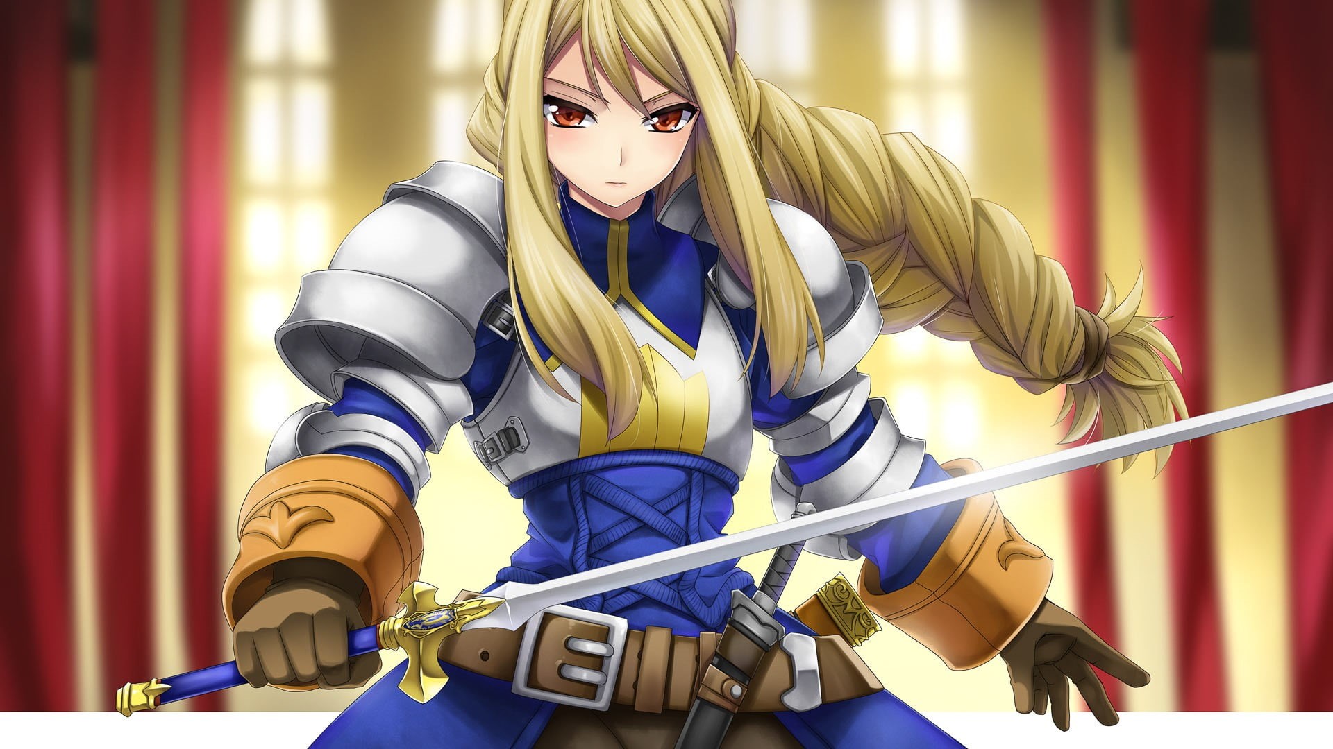 front view, anime girls, woman, clothing, character, fictional, anime, real people, indoors, one person, focus on foreground, helmet, portrait, Final Fantasy Tactics, HD Wallpaper