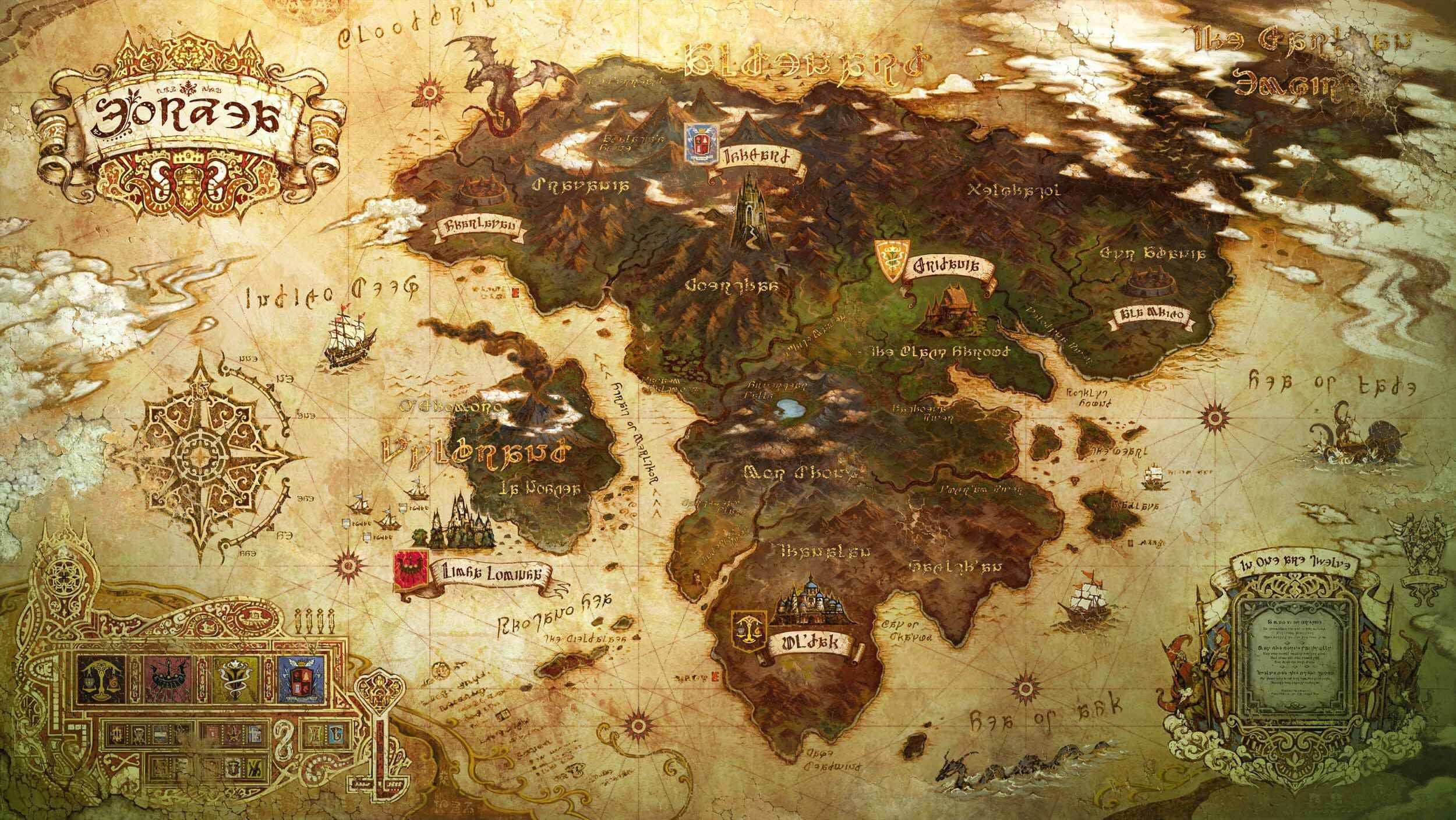 realm, map, online, xiv, final, fantasy, reborn, game, adventure, 1080P, HD Wallpaper