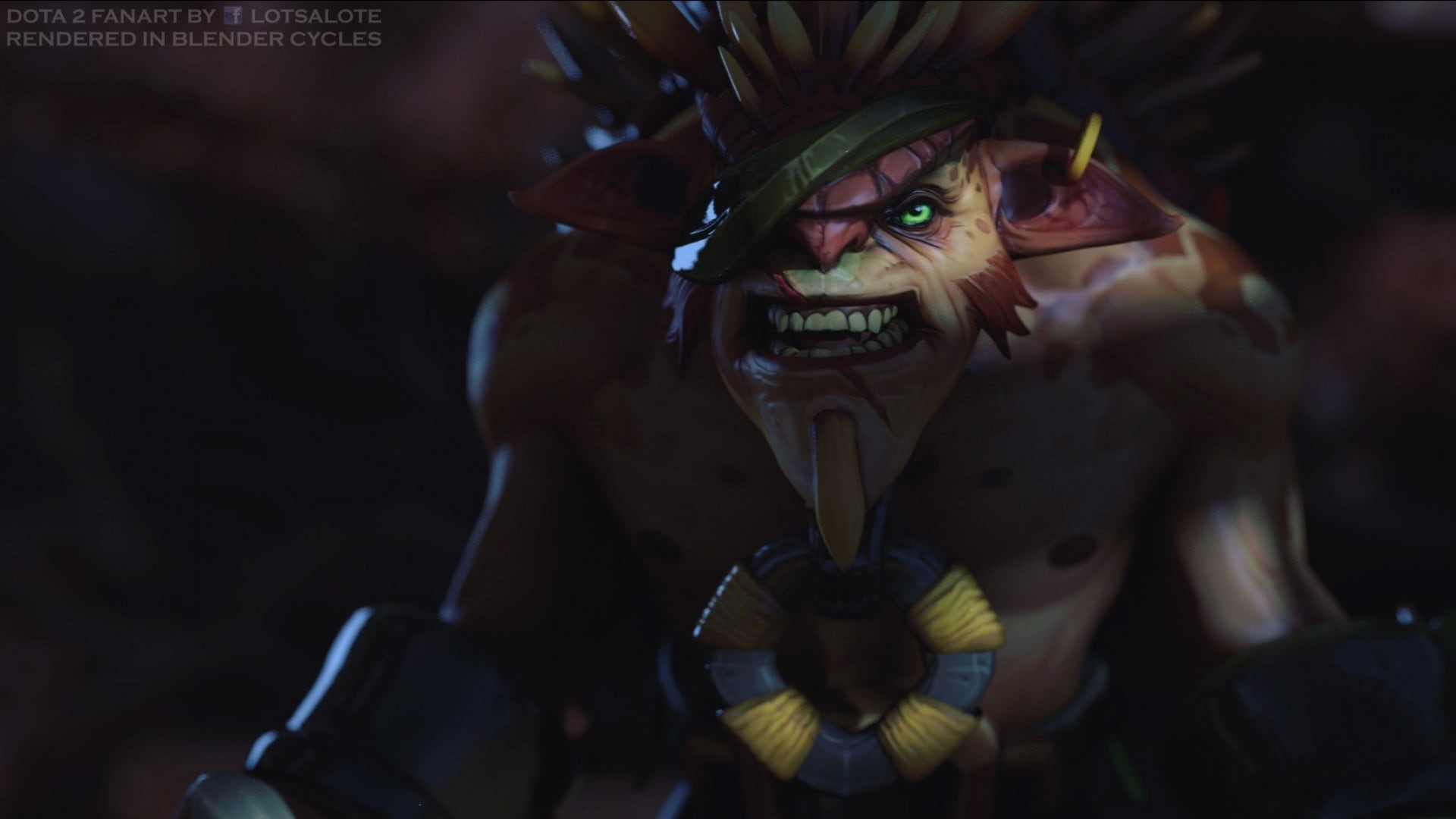 selective focus, male likeness, plant, illustration, no people, dota, 1080P, bristleback, celebration, creativity, indoors, craft, close-up, Dota 2, nature, HD Wallpaper