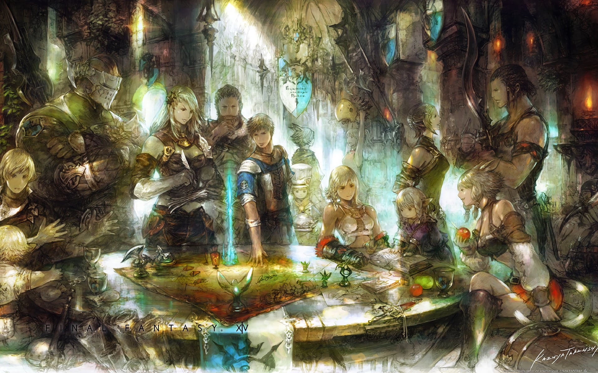 Final Fantasy XIV: A Realm Reborn, 1080P, Final Fantasy XIV, video games, digital art, fantasy art, Video Game Art, games art, HD Wallpaper