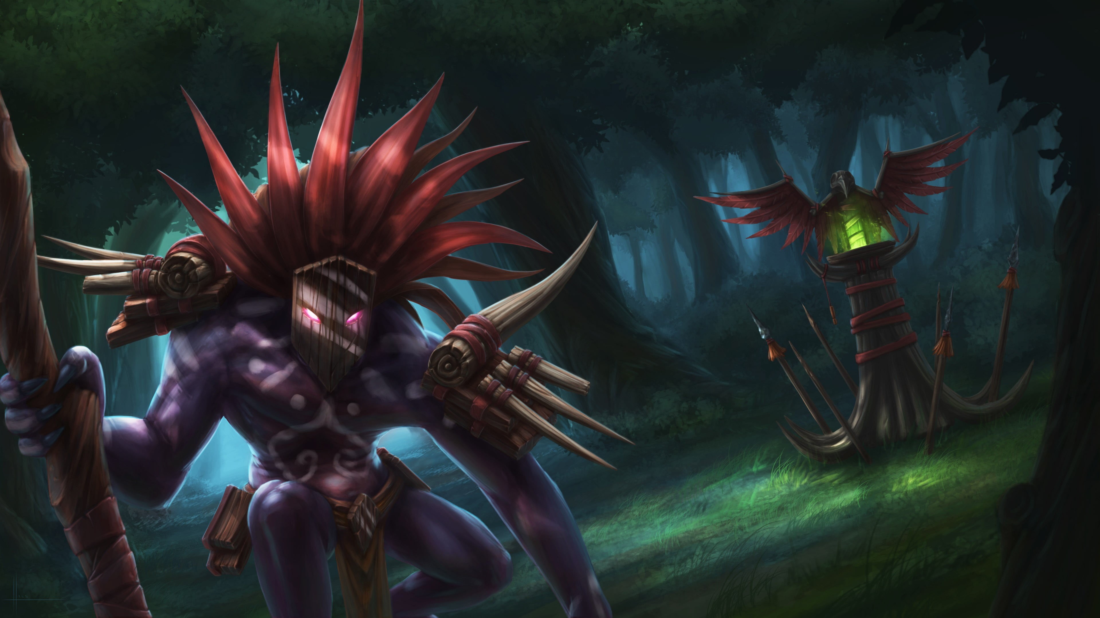 emotion, people, festival, blurred motion, Valve Corporation, outdoors, character, enjoyment, Dota, Defense of the Ancients, motion, Witch Doctor (character), HD Wallpaper