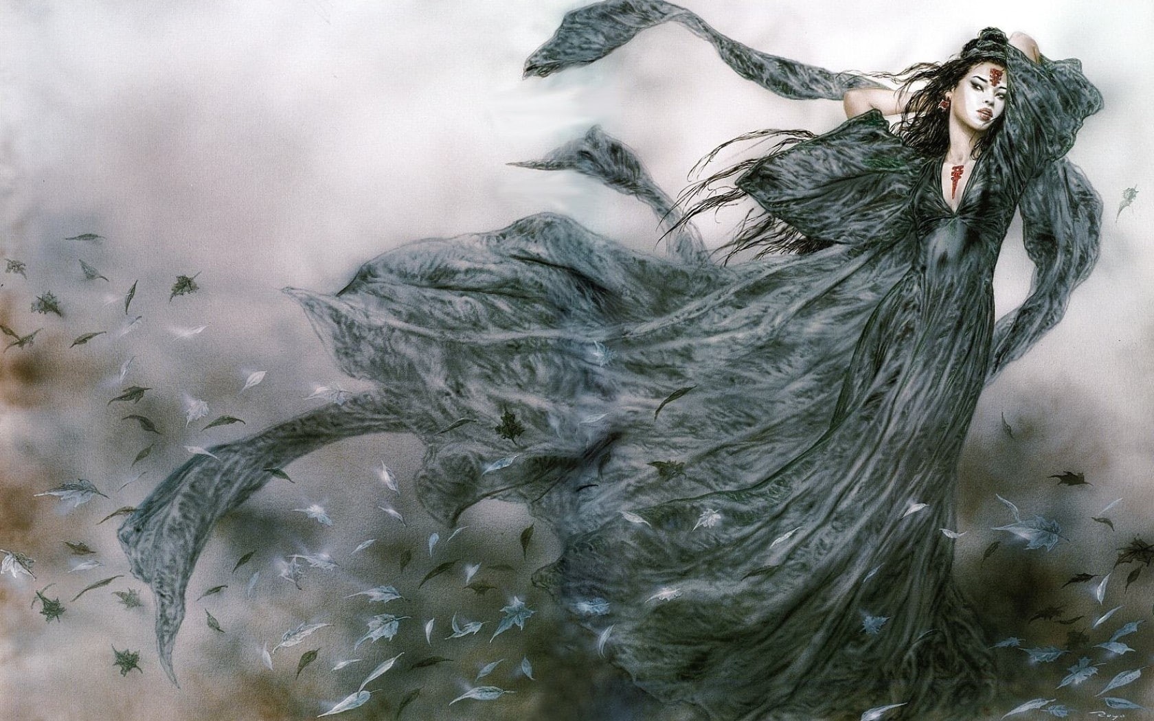 abstract, 720P, art, Luis Royo, hd, royo, asians, fantasy art, fantasy, luis, x, HD Wallpaper