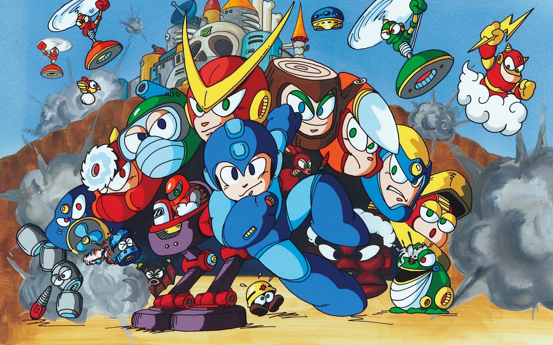 capcom, 1080P, sci-fi, megaman, mega, family, action, adventure, platform, nintendo, man, HD Wallpaper
