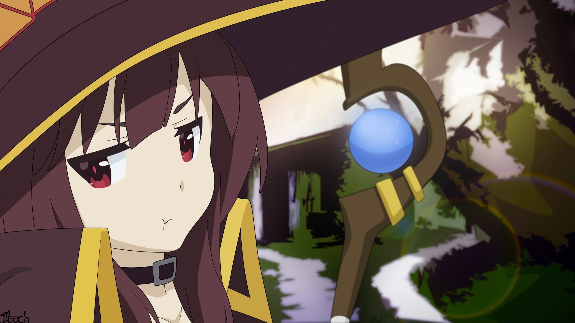 Anime, Mage, KonoSuba – God’s blessing on this wonderful world!!, 1080P, Megumin (KonoSuba), Kono Subarashii Sekai ni Shukufuku wo!, KonoSuba, HD Wallpaper