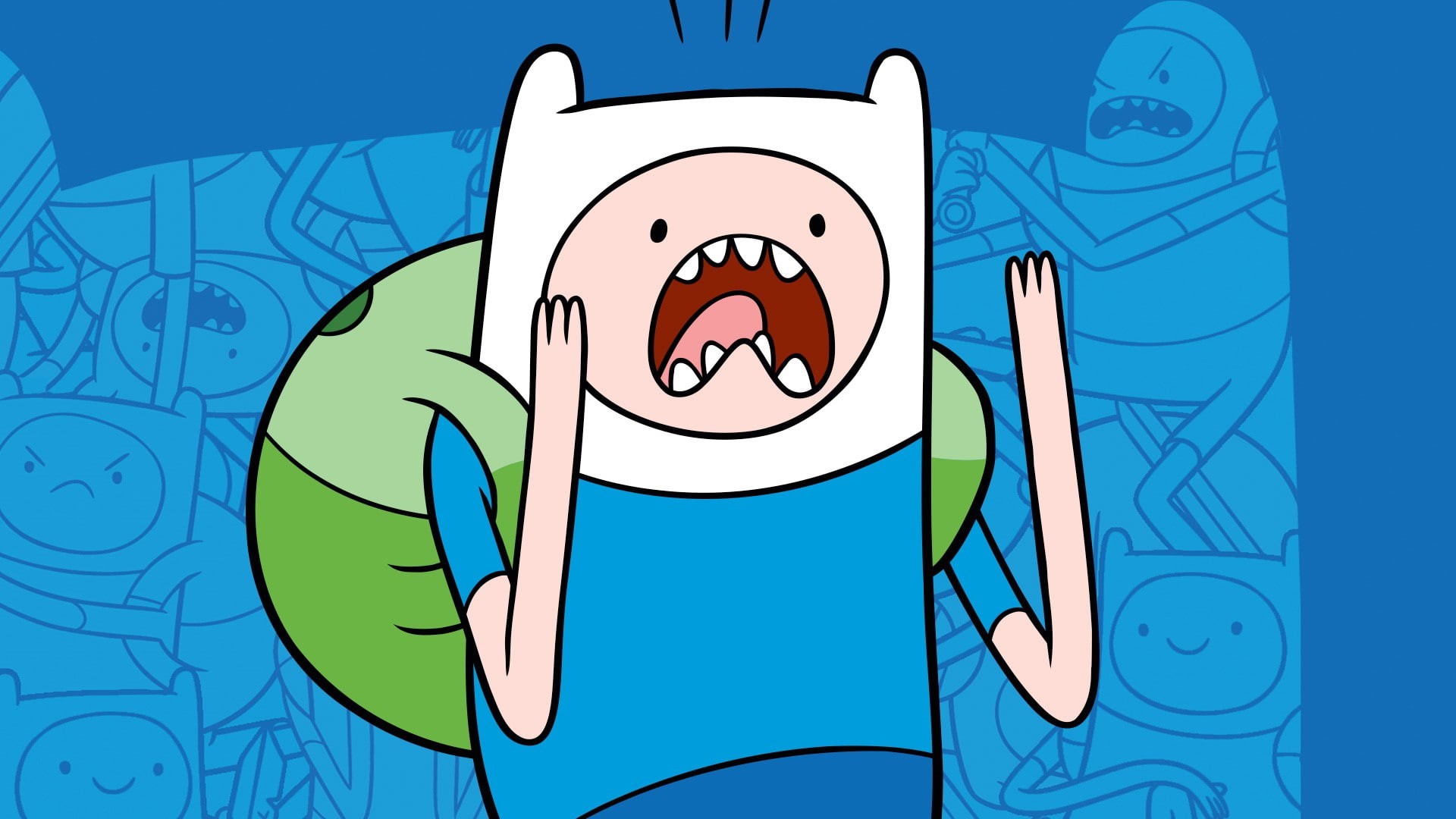 Finn the Human, Adventure Time, 1080P, cartoon, HD Wallpaper