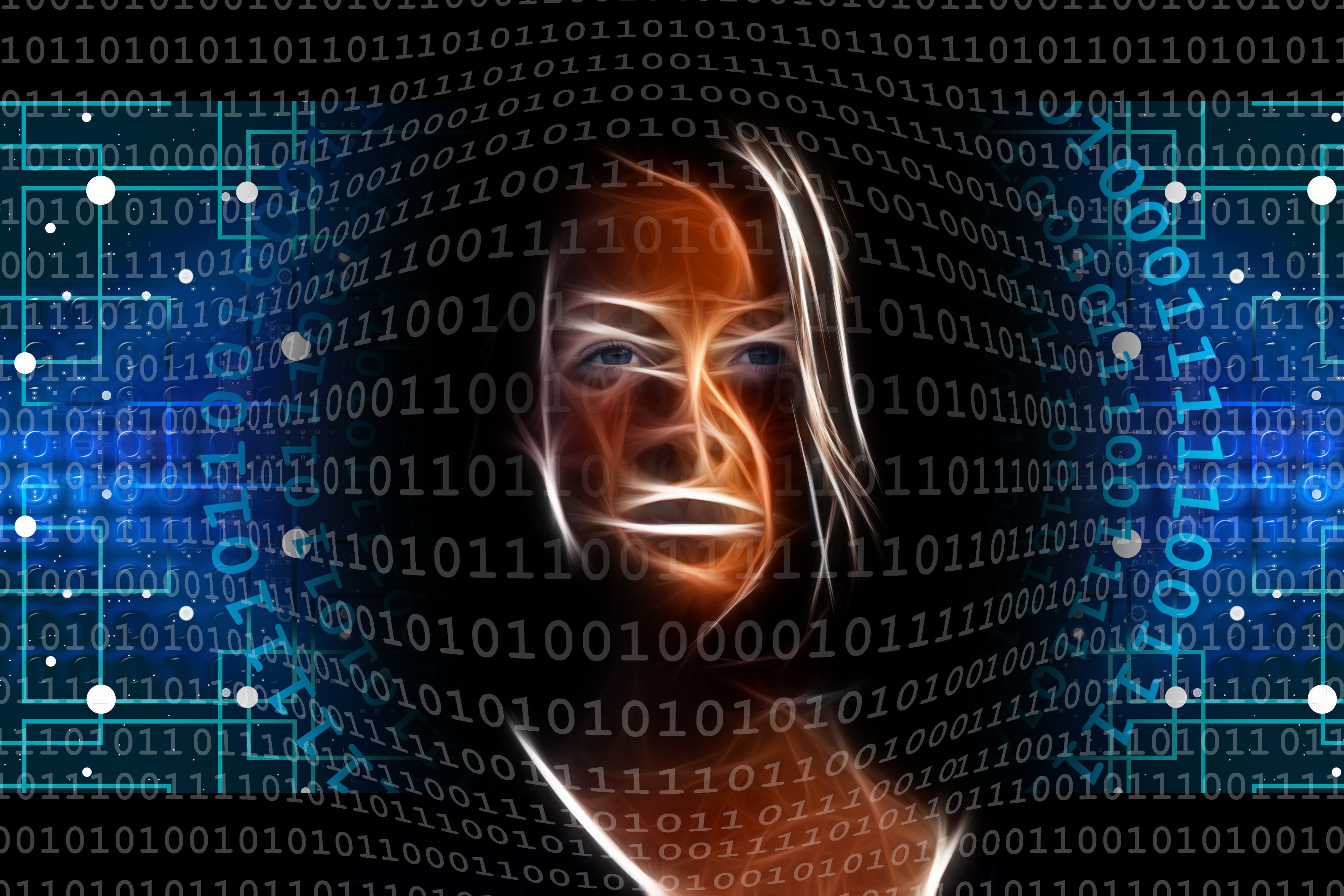 technology, binary code, cyborg, artificial intelligence, 5K, HD Wallpaper