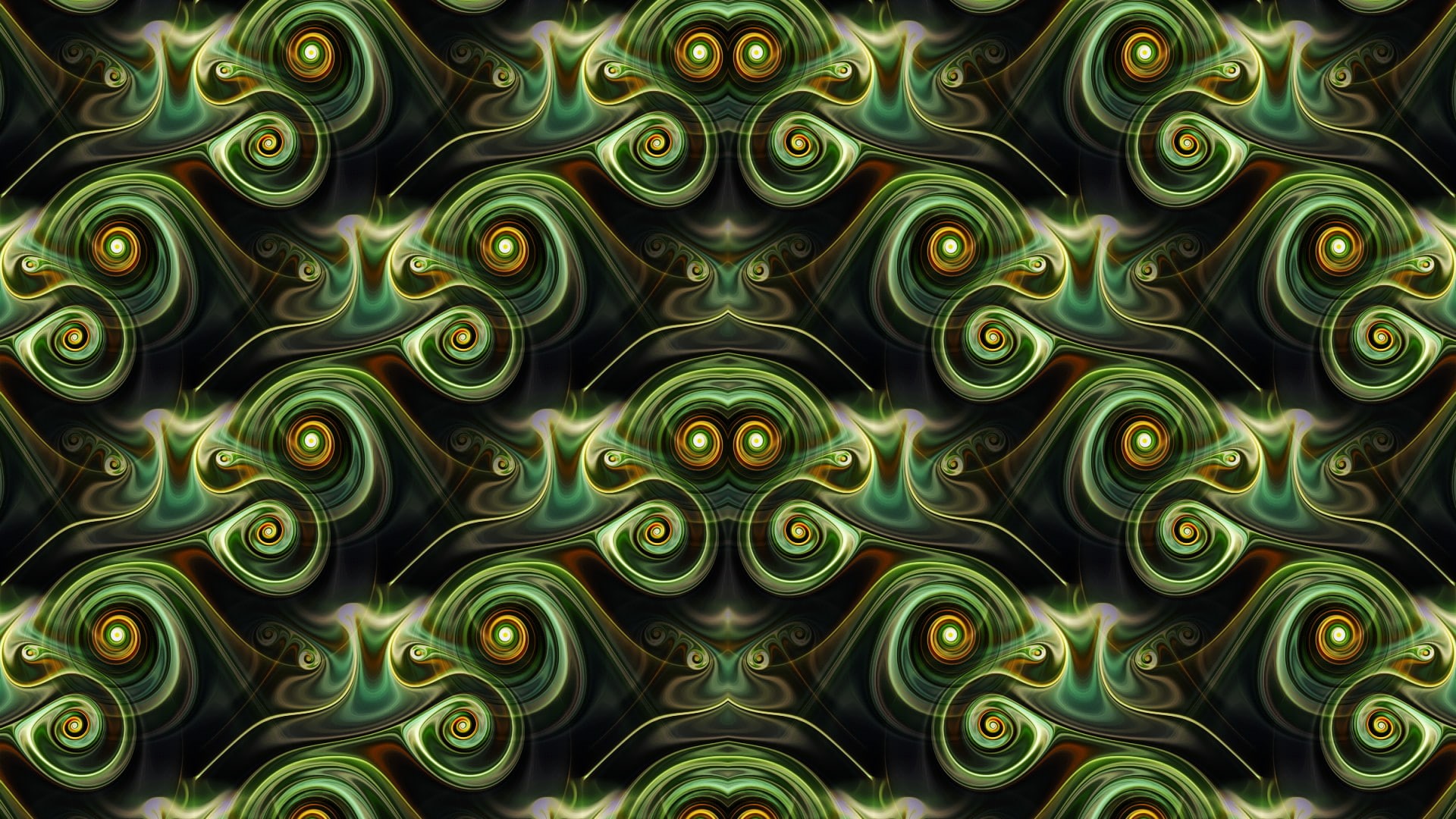 day, green color, digital art, symmetry, animal themes, repetition, 1080P, no people, multi colored, backgrounds, abundance, pattern, outdoors, nature, HD Wallpaper