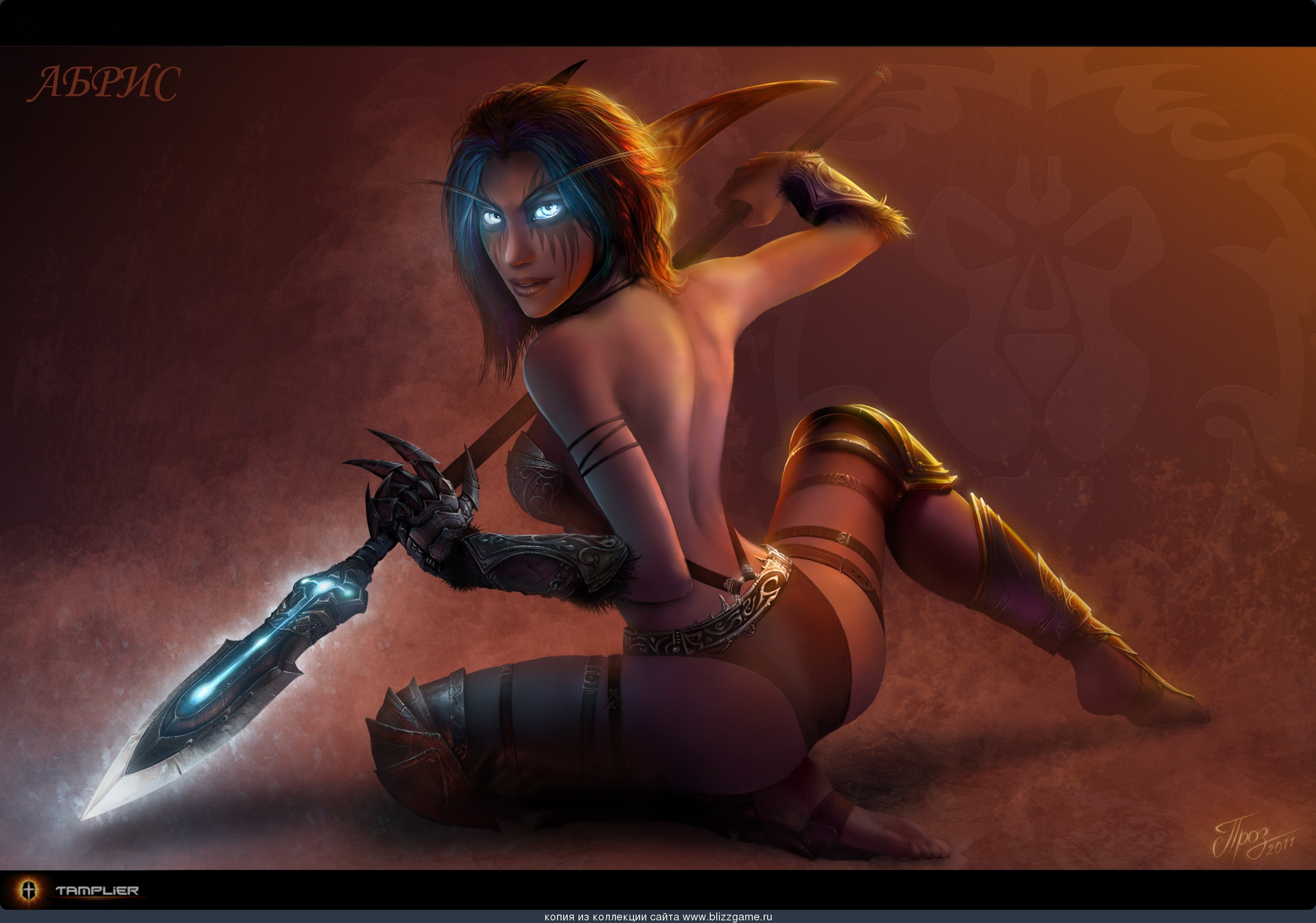 2K, art, video, artwork, warcraft, blizzard, entertainment, world of warcraft, hd, elves, x, warriors, world, games, HD Wallpaper