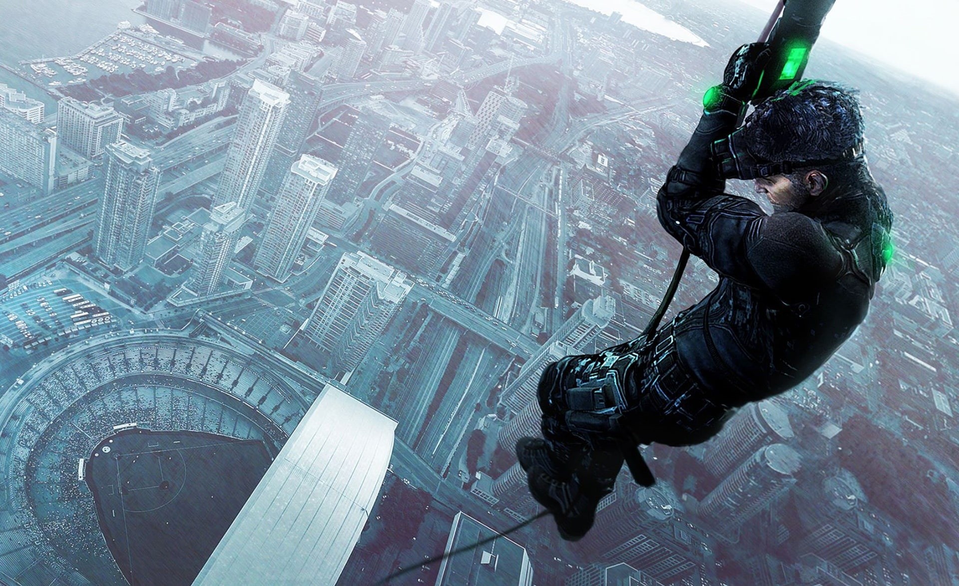 black, adult, men, holding, 1080P, day, one person, women, high angle view, splinter, full length, gun, Games, suit, leisure activity, architecture, communication, HD Wallpaper