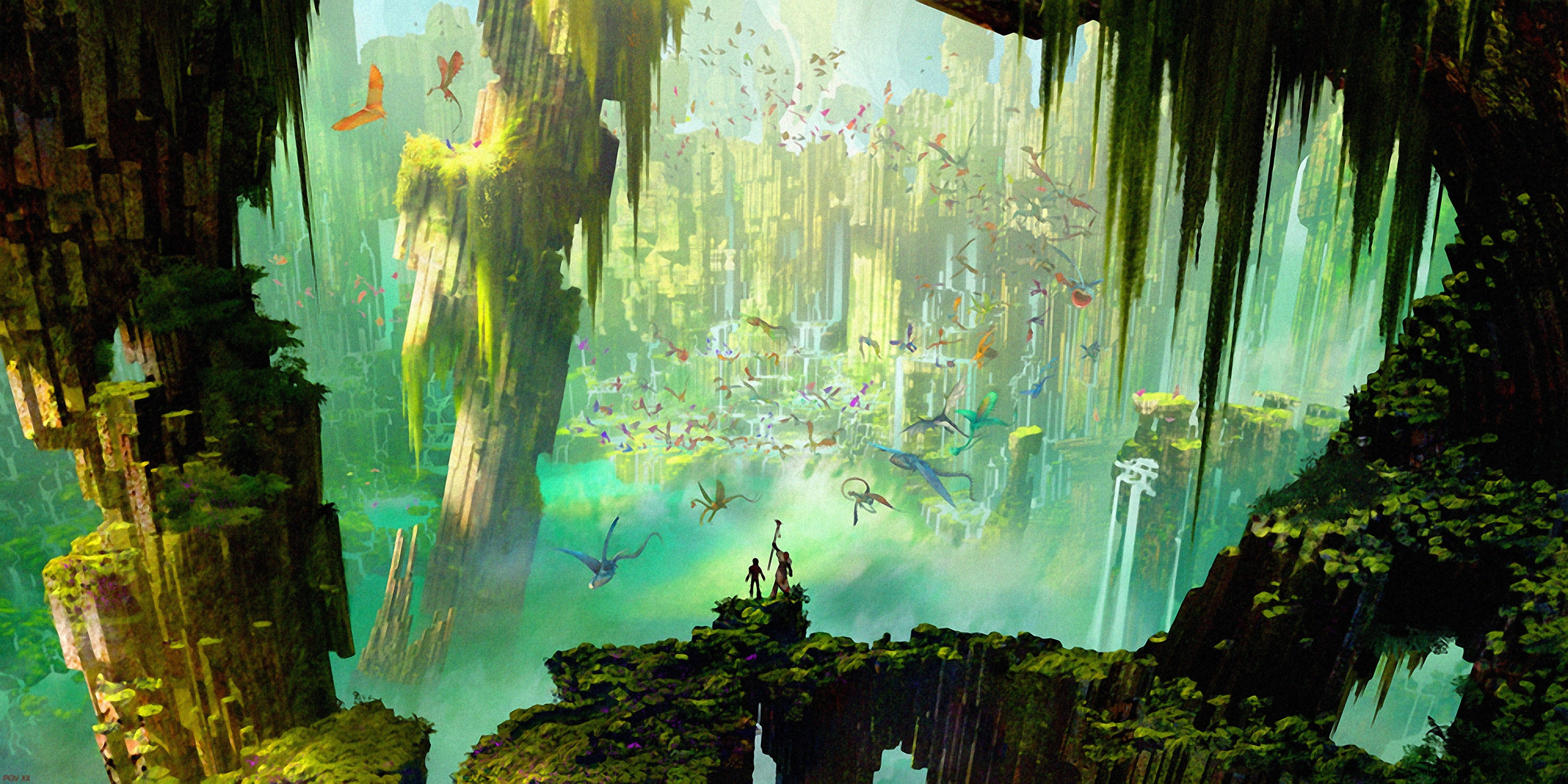 How to Train Your Dragon 2, concept art, animated movies, landscape, dragon, 4K, HD Wallpaper