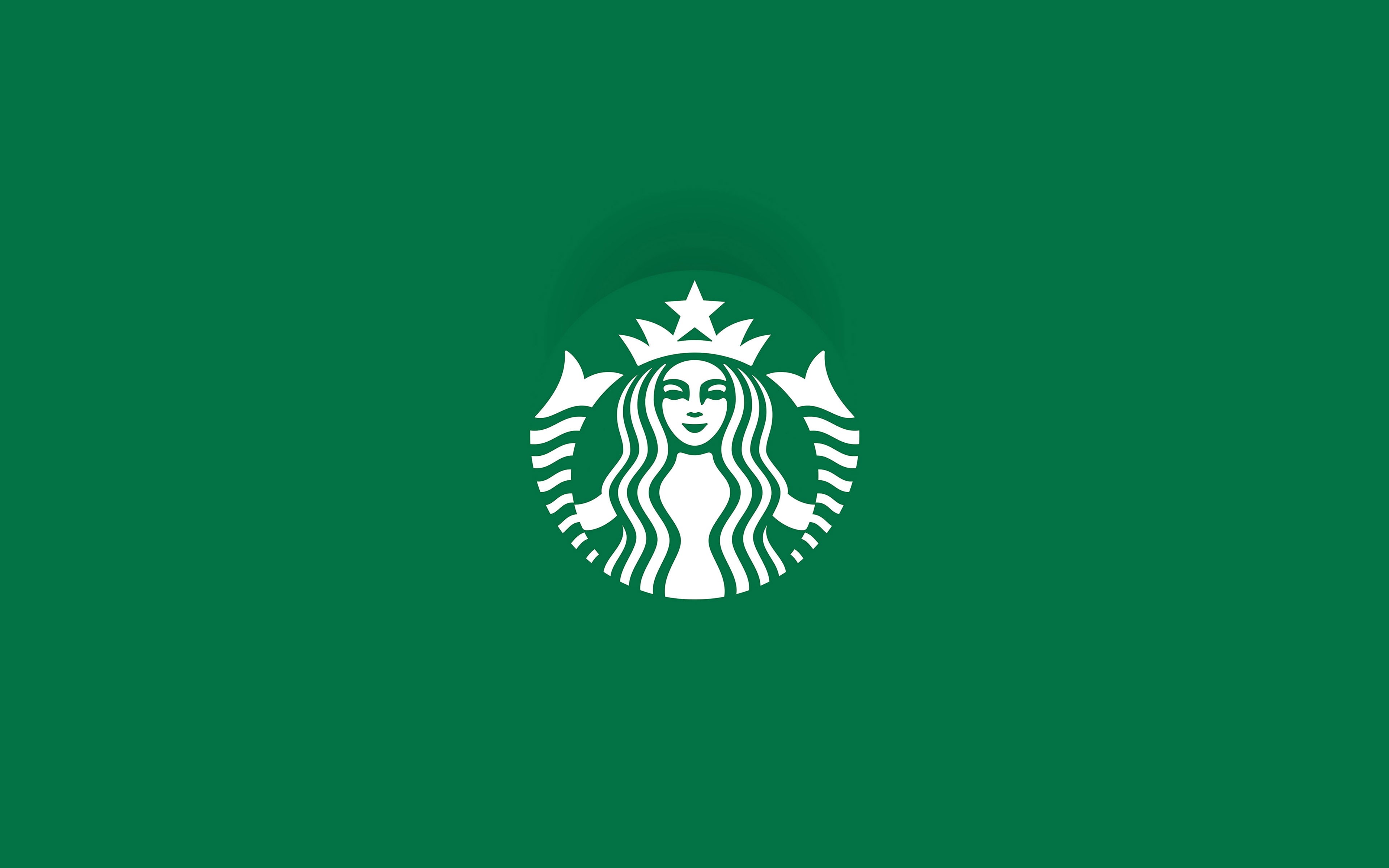 art, logo, 4K, starbucks, HD Wallpaper