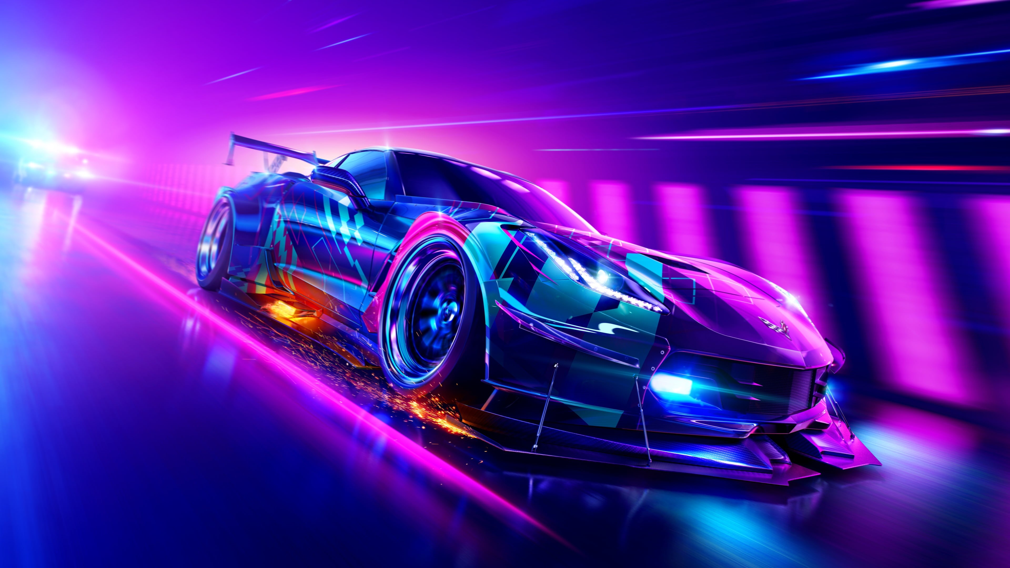 4K, Need For Speed, Need for Speed Heat, HD Wallpaper