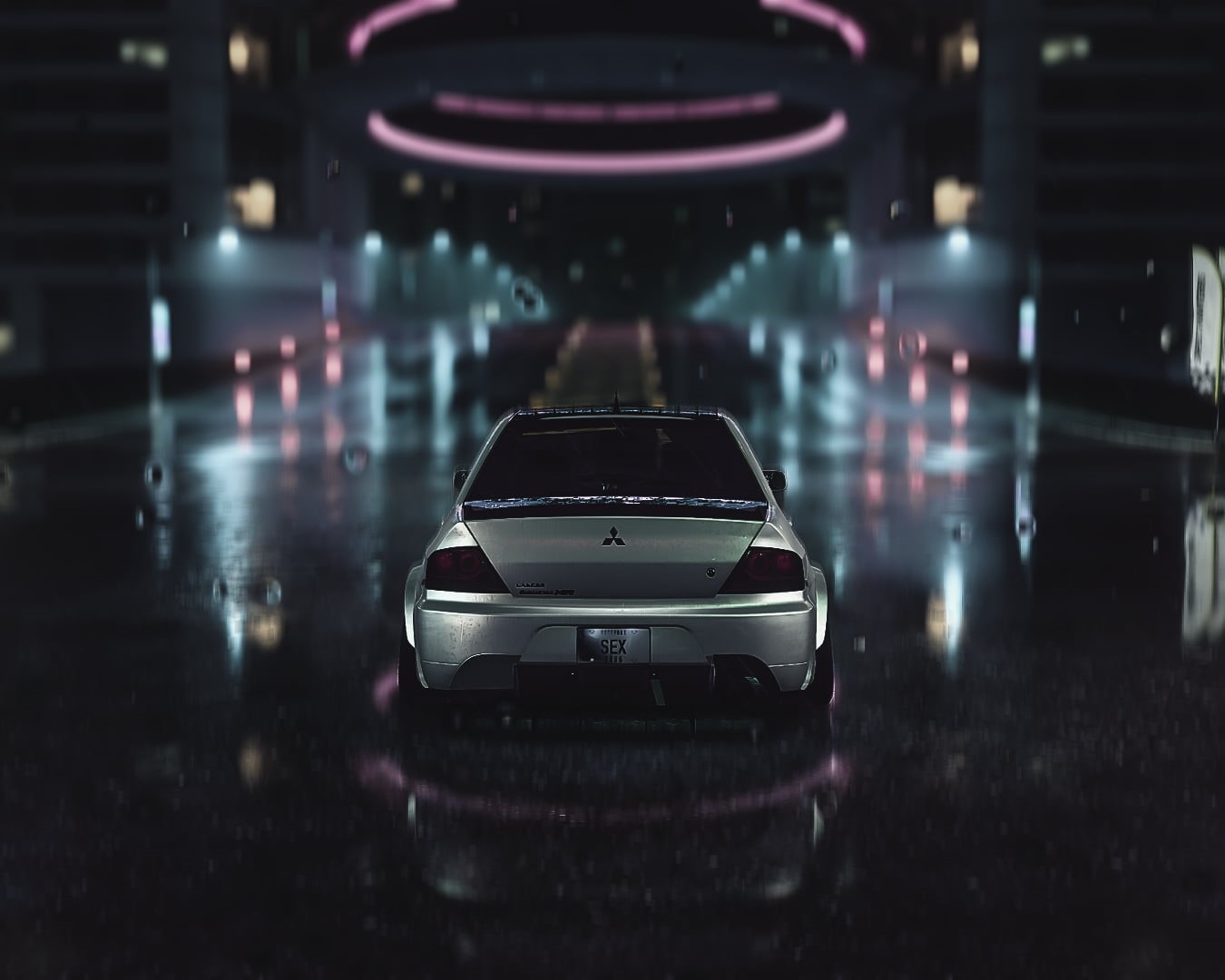 bokeh, car, Need for Speed, evo, Need for Speed: Heat, 720P, dark, HD Wallpaper