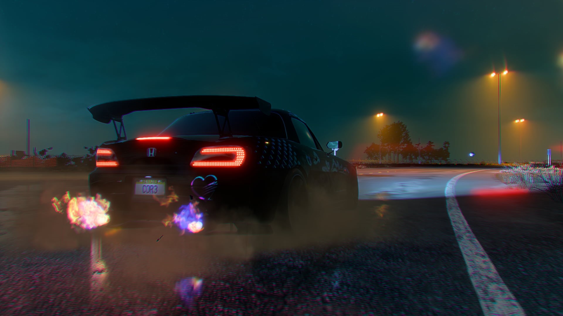 neon, Honda S2000, s2k, Need for Speed, heat, s2000, Honda, livery, 1080P, HD Wallpaper