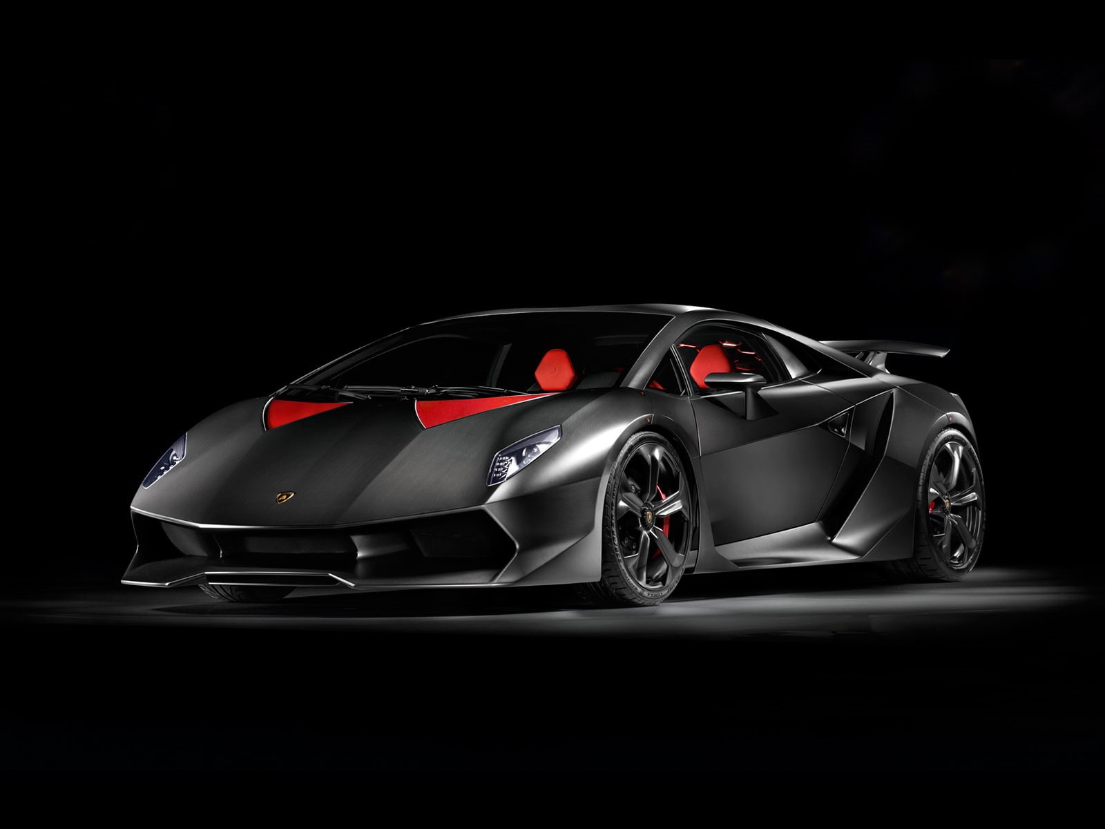black, elemento, lamborghini, cars, hd, 720P, sesto, HD Wallpaper