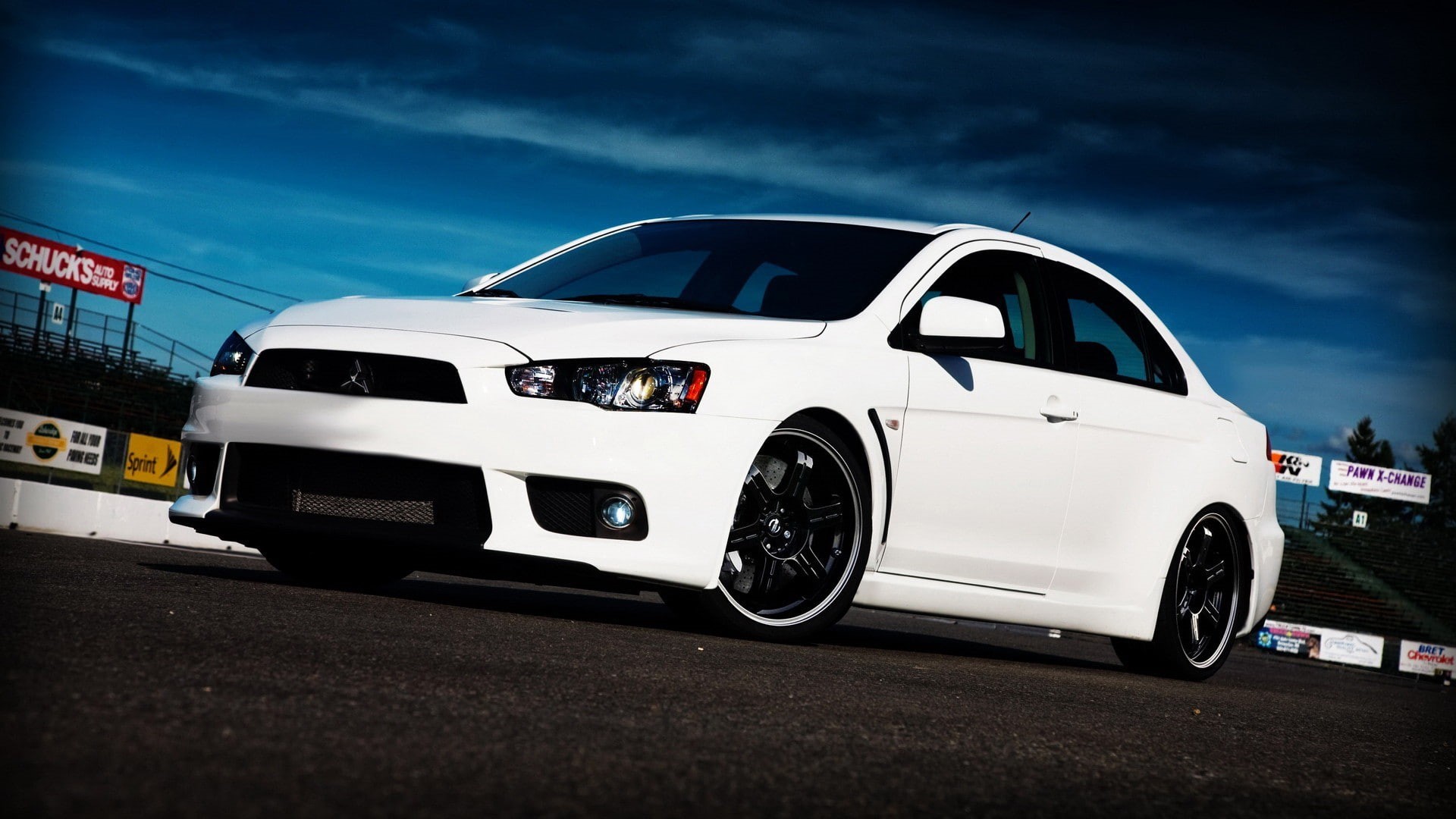 road, nature, car, day, racecar, sign, auto racing, no people, travel, stationary, sky, street, land vehicle, outdoors, speed, Mitsubishi Lancer Evo X, HD Wallpaper