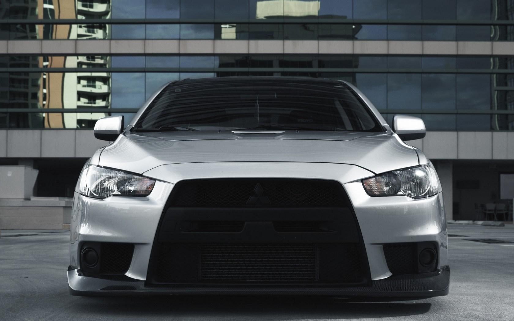 evo, car, 720P, front, mitsubishi, x, lancer, HD Wallpaper