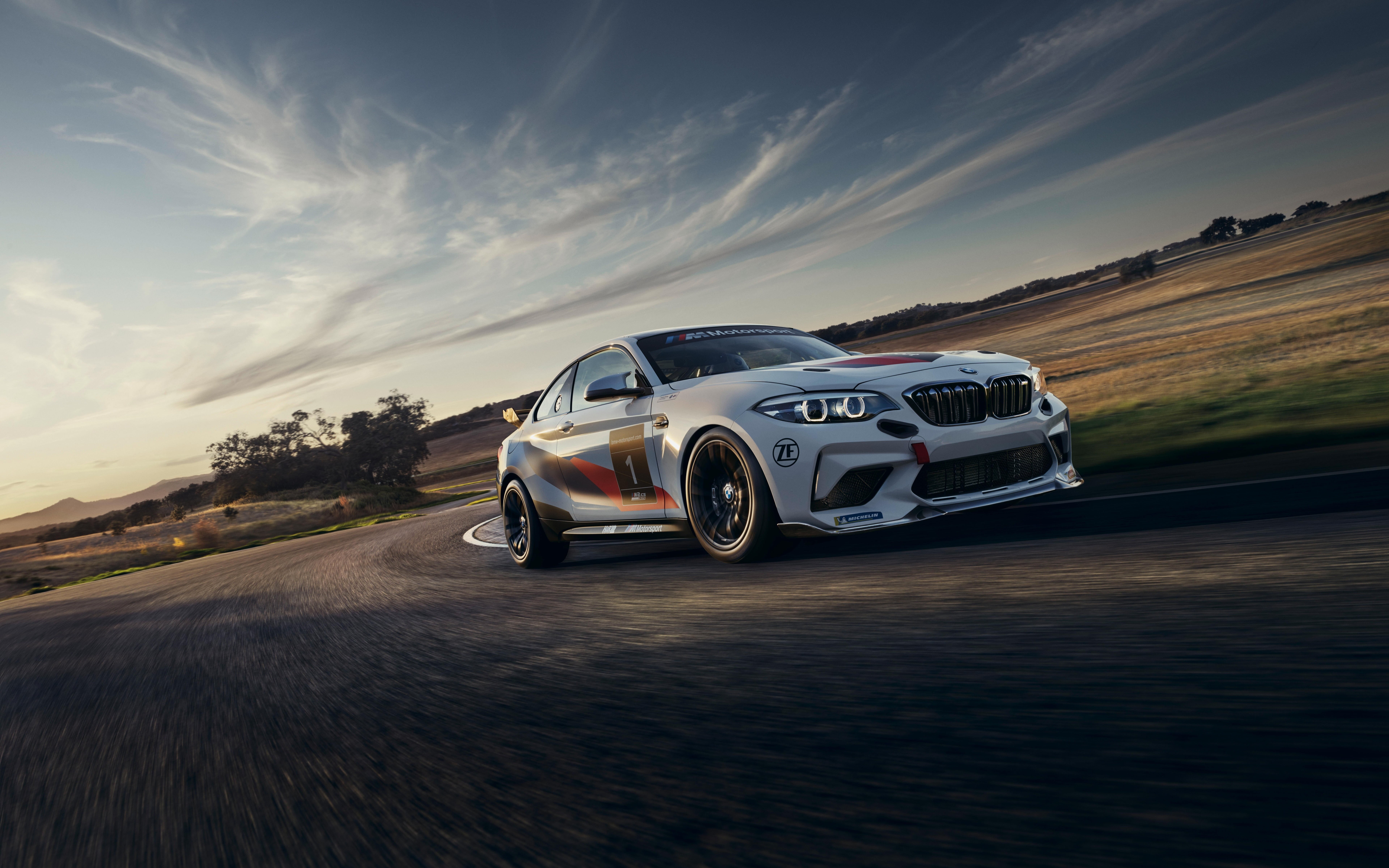 BMW, 2020, 8K, sports coupe, BMW M2 CS Racing, racing car, HD Wallpaper