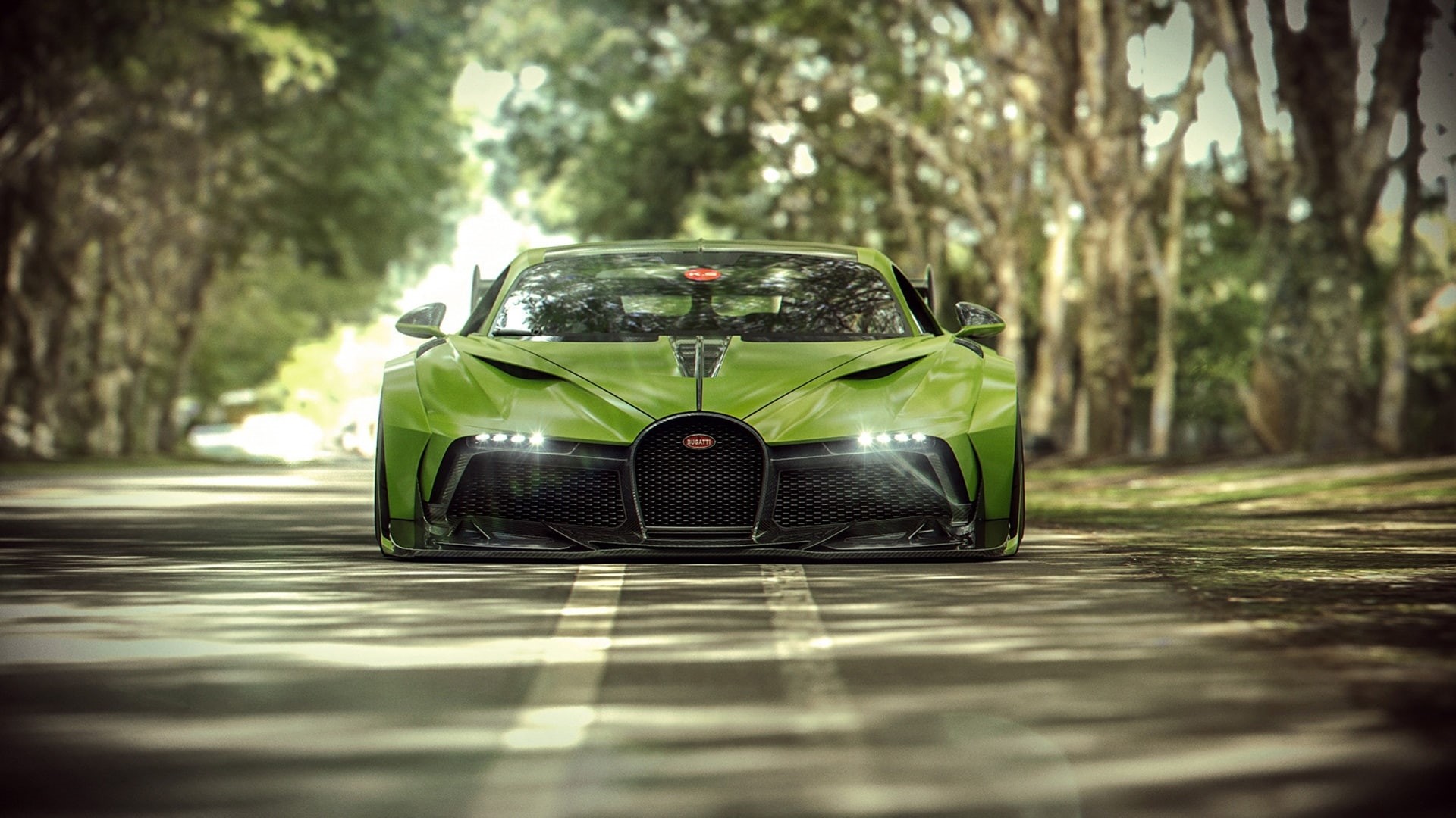 Bugatti, Vehicle, Car, Supercar, Bugatti Divo, Green Car, 1080P, Sport Car, HD Wallpaper