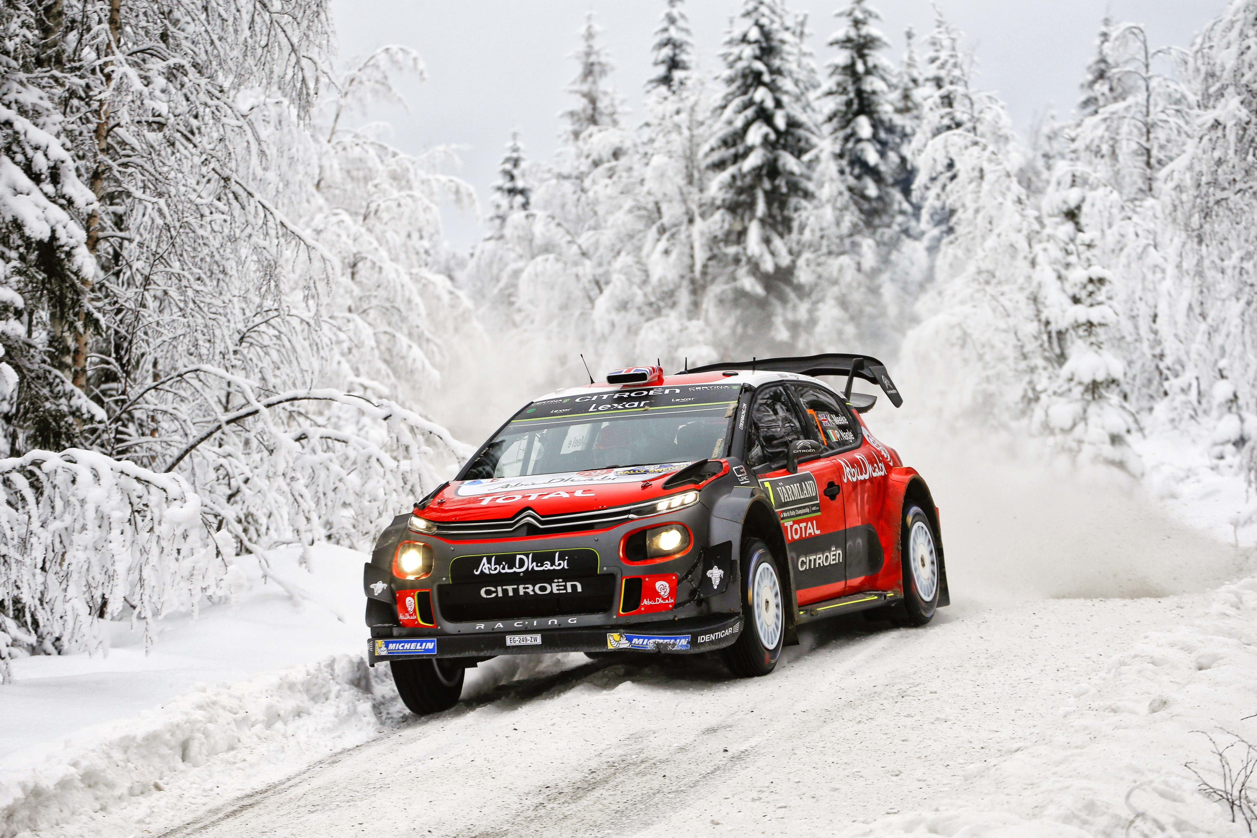 CITROEN C3 WRC, Sport, WRC, Winter, Car, Forest, The snow, Rally, 5K, Race, Machine, Kris Meeke, Snow, Auto, Citroen, Citroen С3, HD Wallpaper