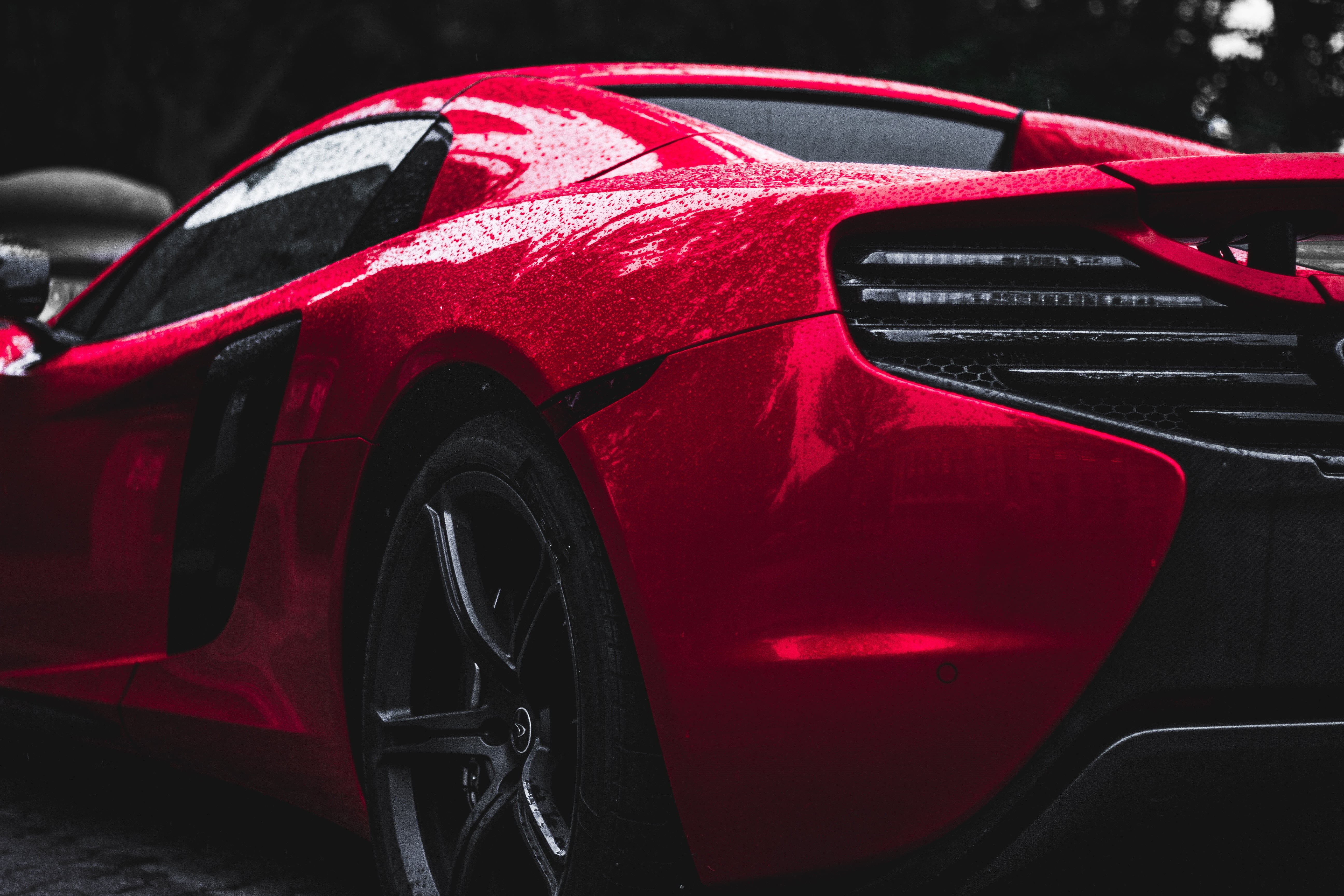 McLaren, stationary, mode of transportation, c, wheel, tire, shiny, motor vehicle, car, land vehicle, day, transportation, close-up, travel, 5K, wealth, HD Wallpaper