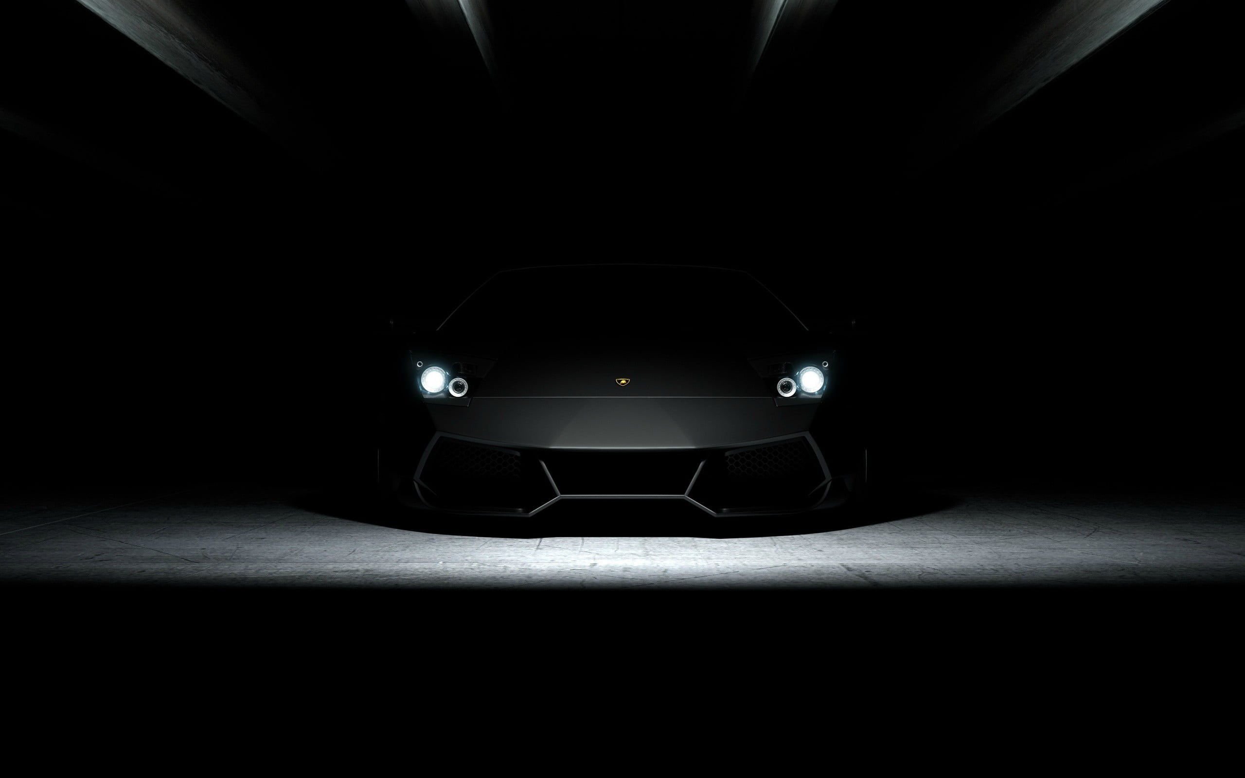 diminishing perspective, lighting equipment, Headlights, no people, car, illuminated, indoors, light - natural phenomenon, land vehicle, direction, architecture, HD Wallpaper