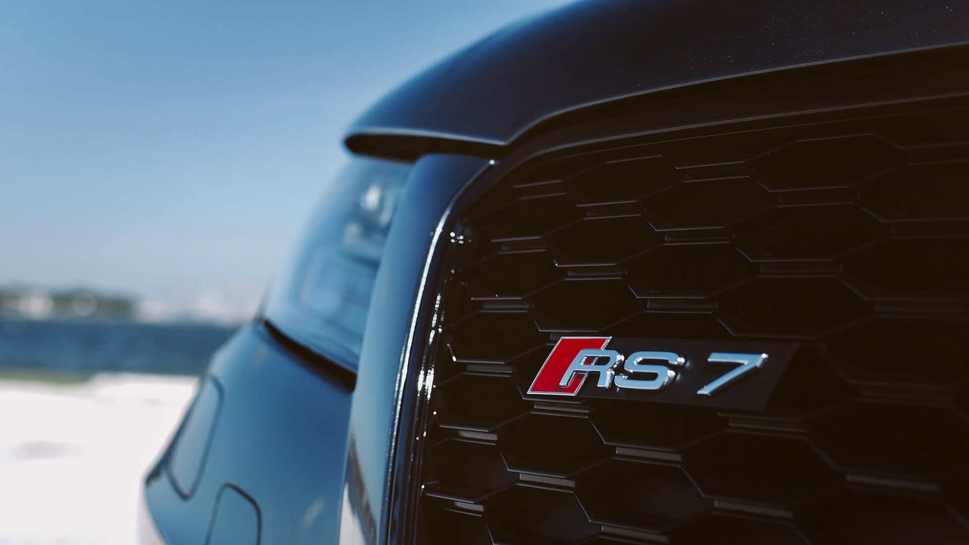 rs, mode of transportation, number, vehicle, shape, Audi, no people, nature, day, black, technology, land vehicle, car, transportation, focus on foreground, HD Wallpaper