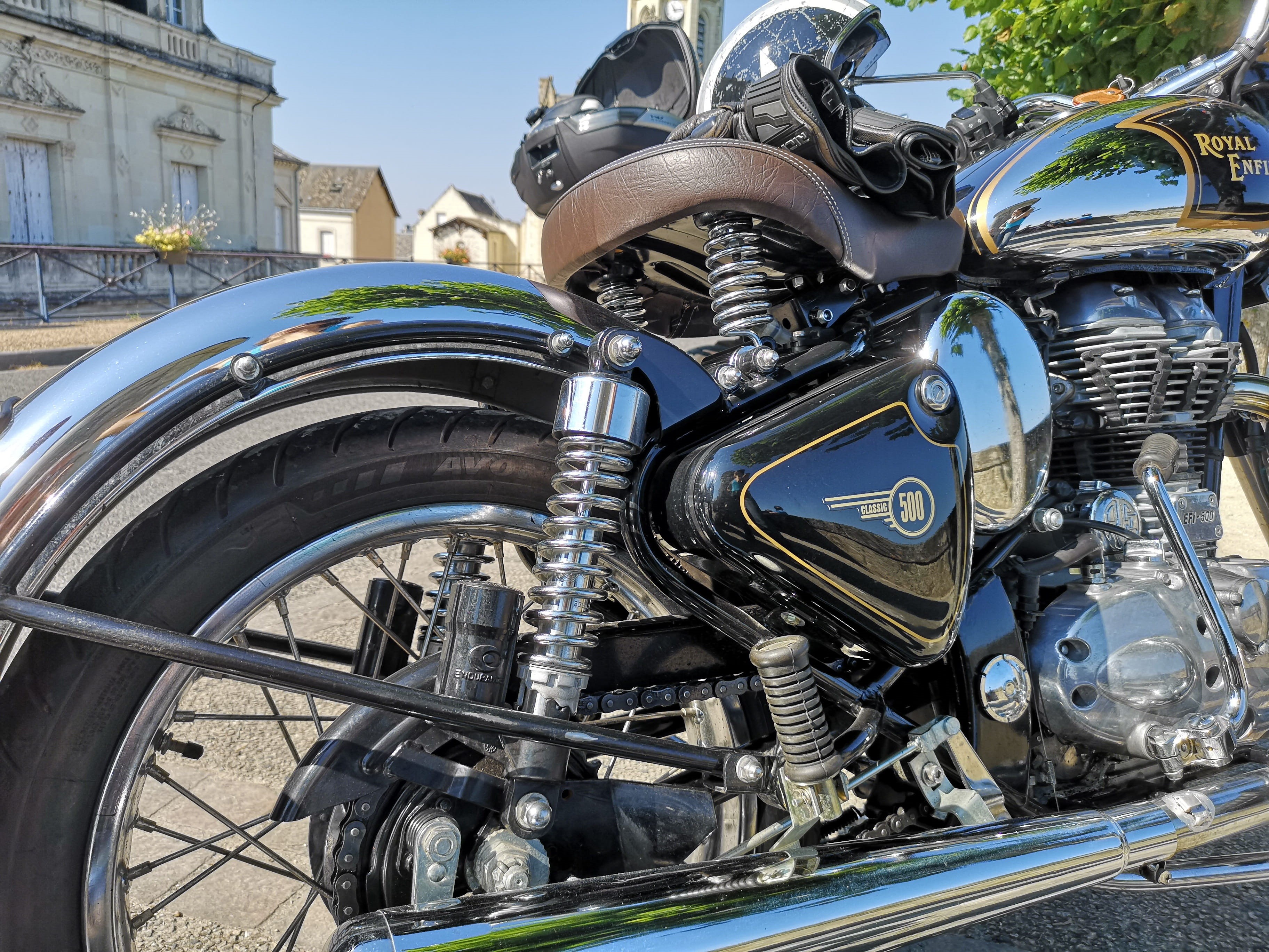 no people, day, drive, royal enfield, outdoors, mini moto, parking, engine, land vehicle, metal, architecture, transport, transportation, wheel, chrome, HD Wallpaper