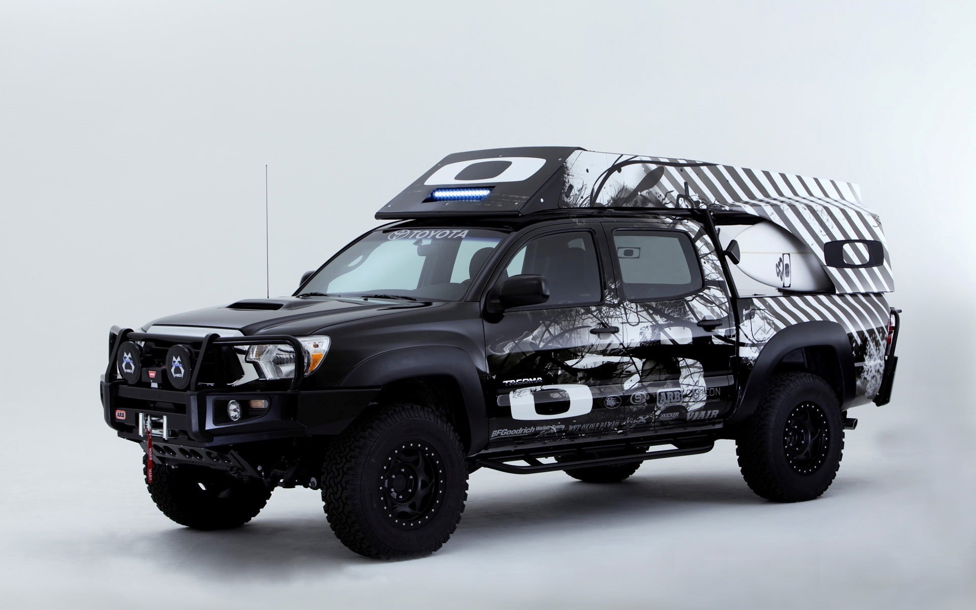 transportation, black, Oakley Surf Tacoma, travel, toy car, white background, still life, mode of transportation, camper, motor vehicle, truck, shell, 4x4, HD Wallpaper