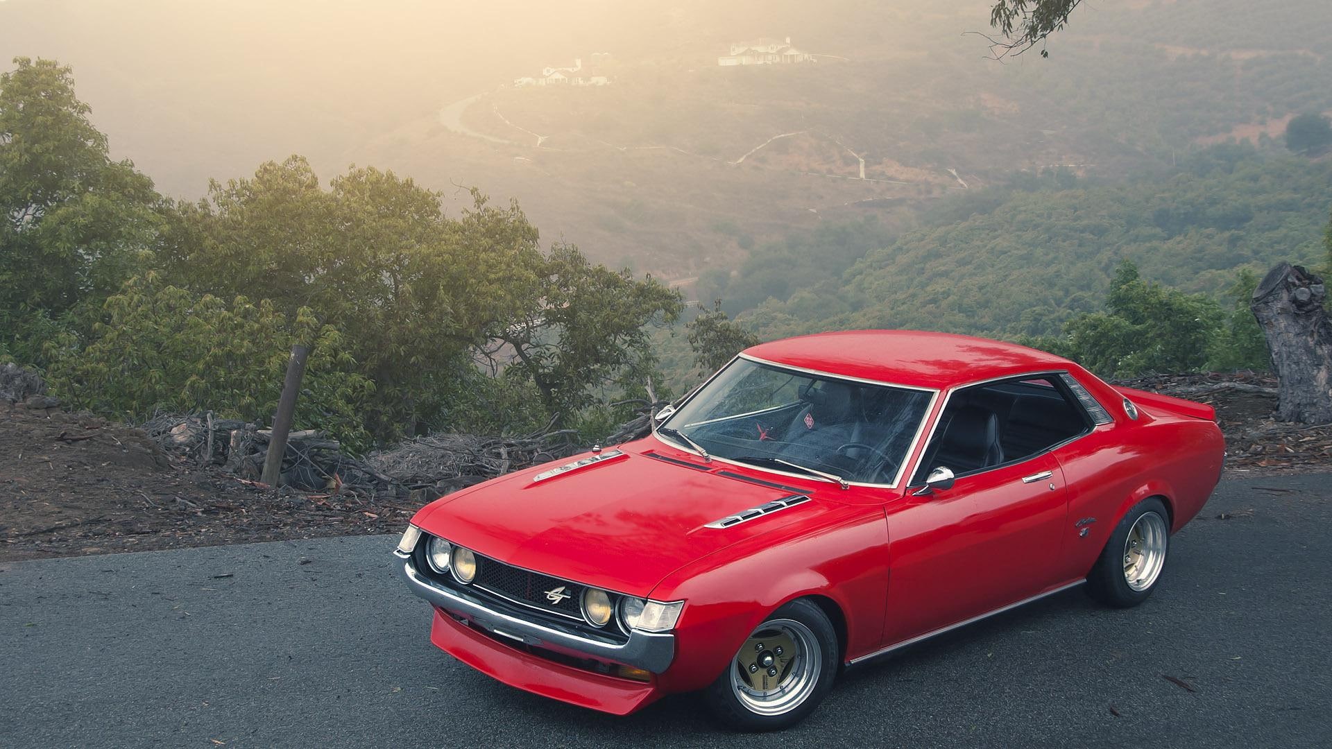 cars, celica, toyota, coupe, 1080P, red, toyota celica, 1920x1080, HD Wallpaper