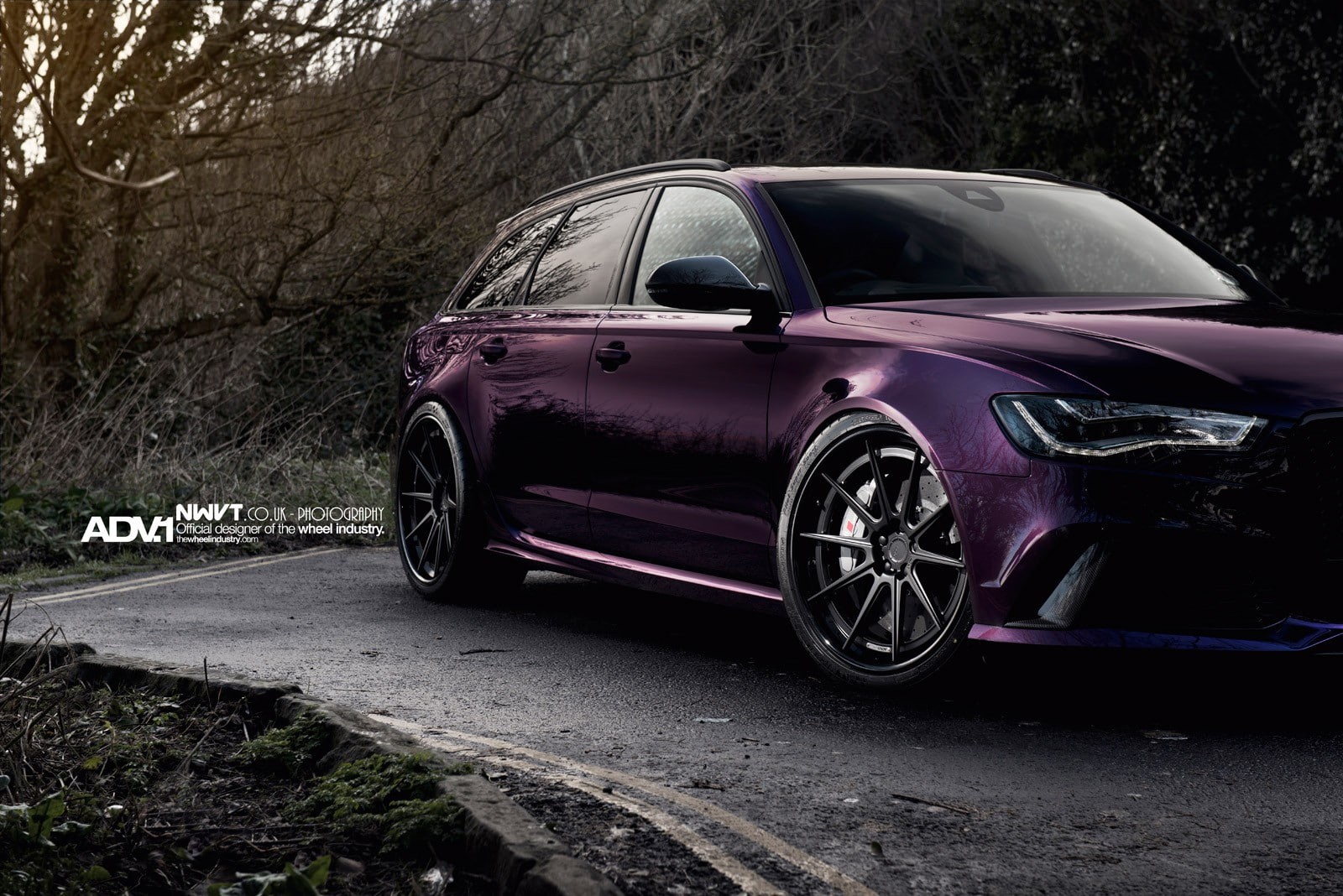 720P, Audi RS4 Avant, purple, Audi, ADV.1 Wheels, Quattro, RS6, audi quattro, ADV.1, HD Wallpaper