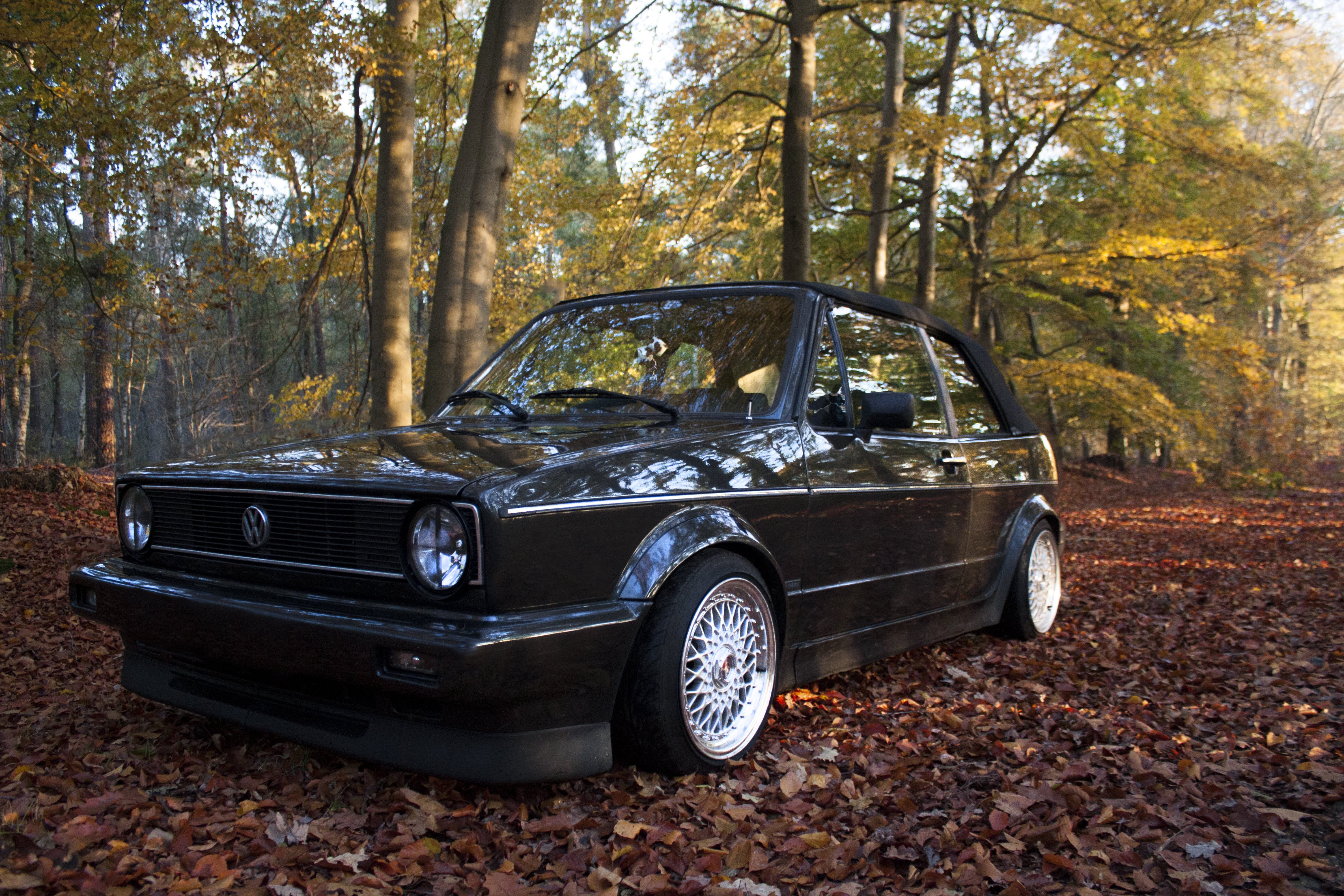 spring, car, Volkswagen Golf Mk1, 4K, HD Wallpaper