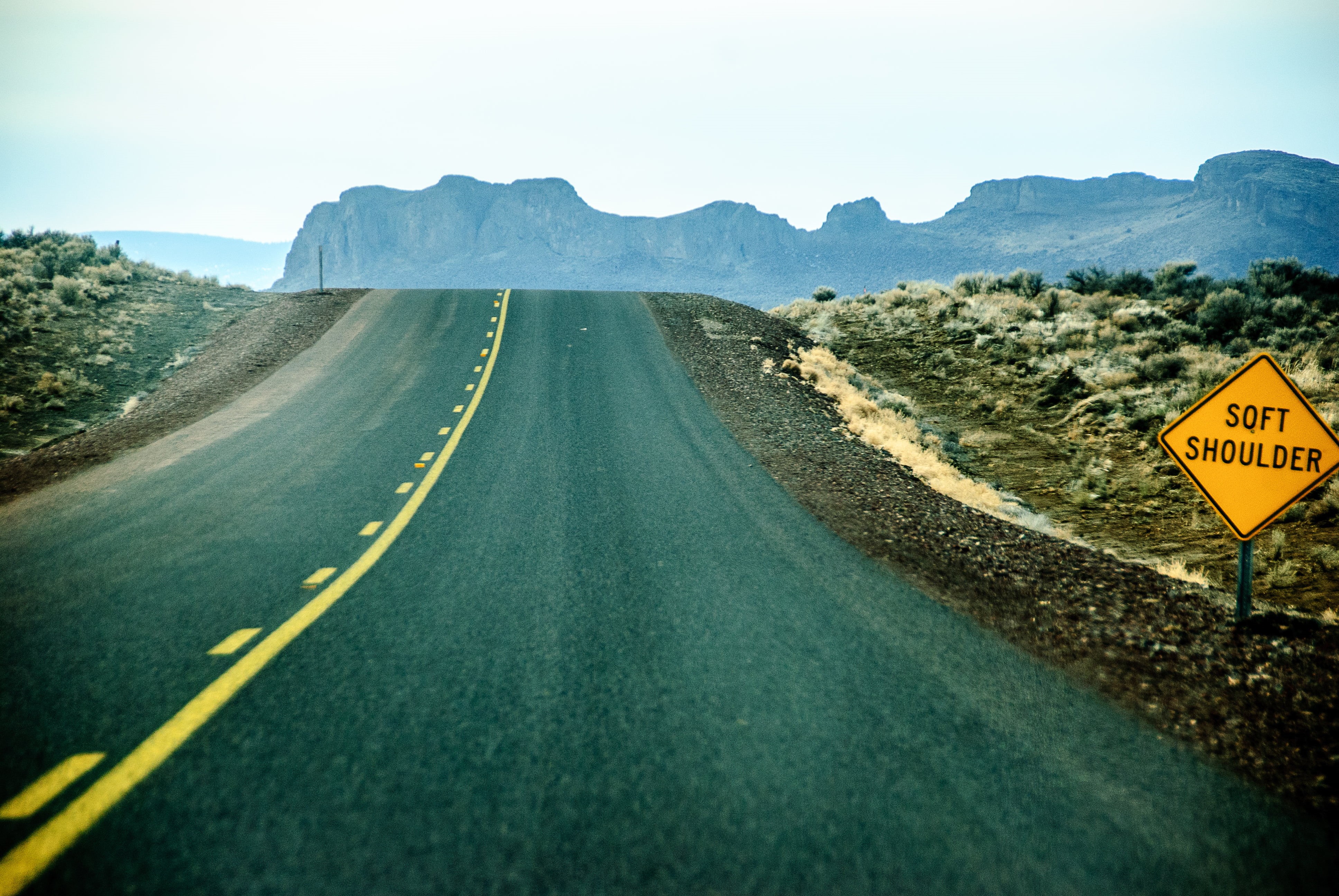 road, outdoors, 2013 edition, Lonely road, Day, Oregon  high desert, lomo, nature, time, landscape, mountain, 4K, asphalt, travel, view, highway, lomography, HD Wallpaper