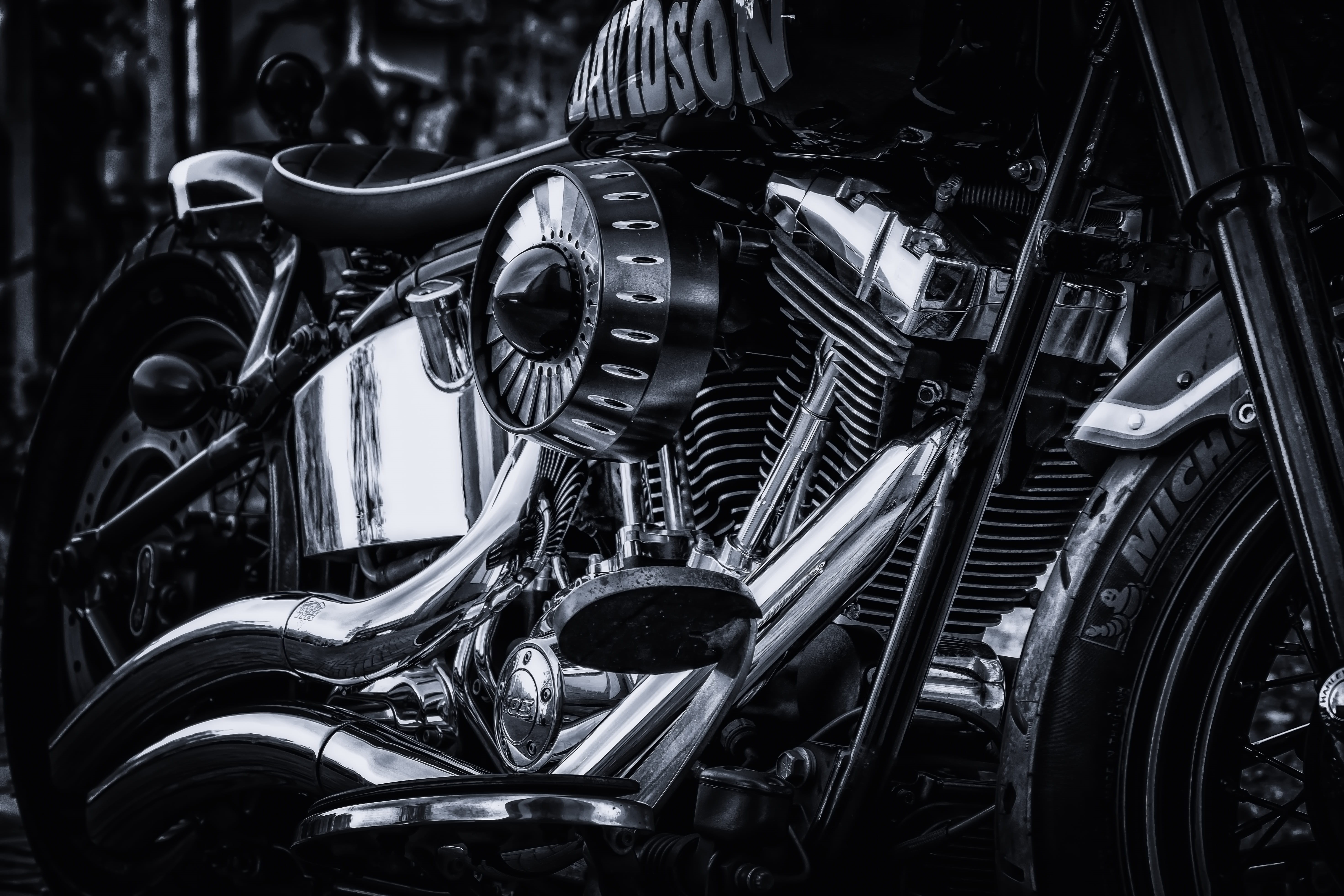 machine, car, polished, america, motorcycle, shiny, dynamics, focus on foreground, tire, cult, machine part, motor vehicle, vehicle part, engine, dream, HD Wallpaper
