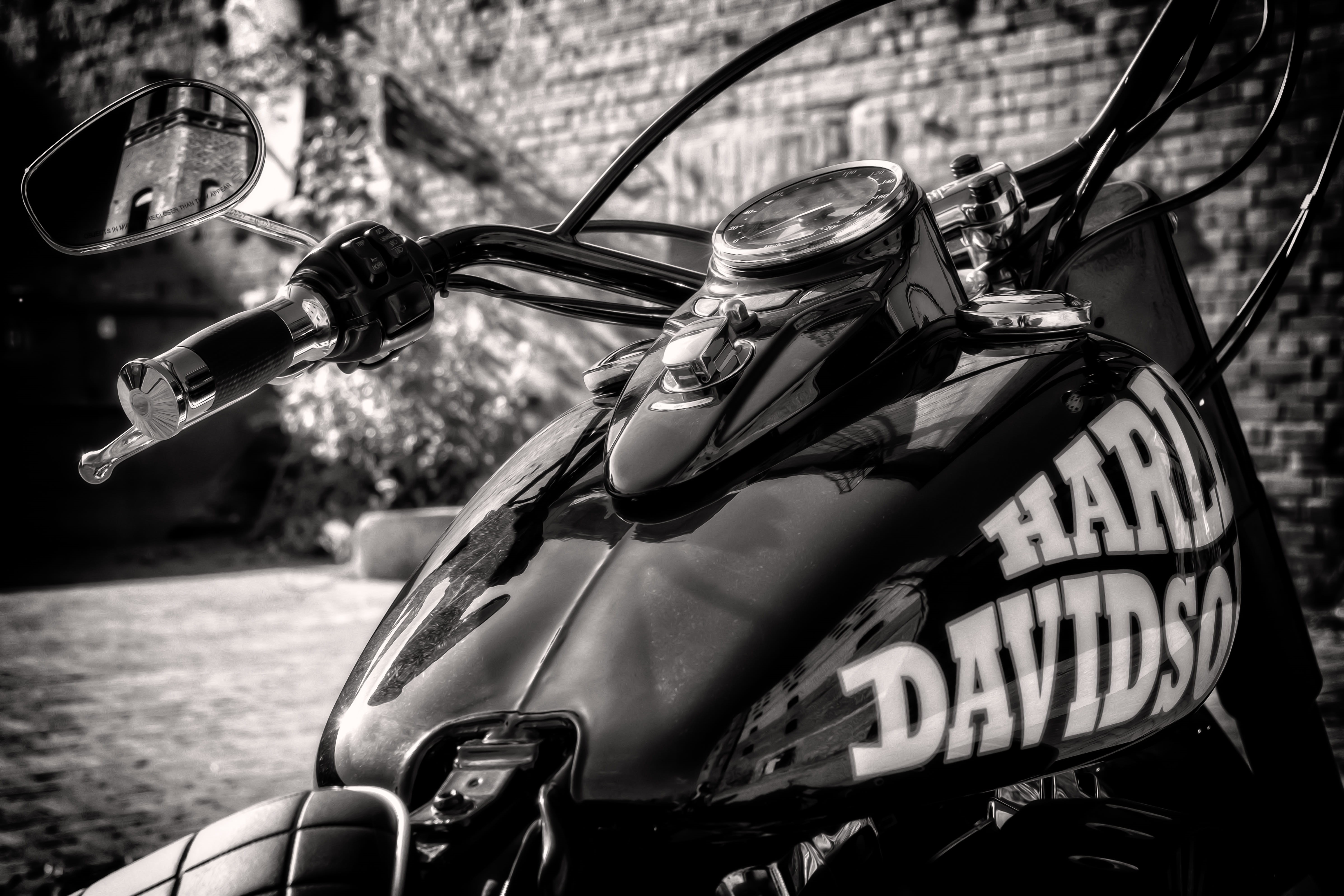 water, dom, chrome, helmet, america, harley davidson, two wheeled vehicle, stationary, focus on foreground, nature, reflection, mode of transportation, HD Wallpaper