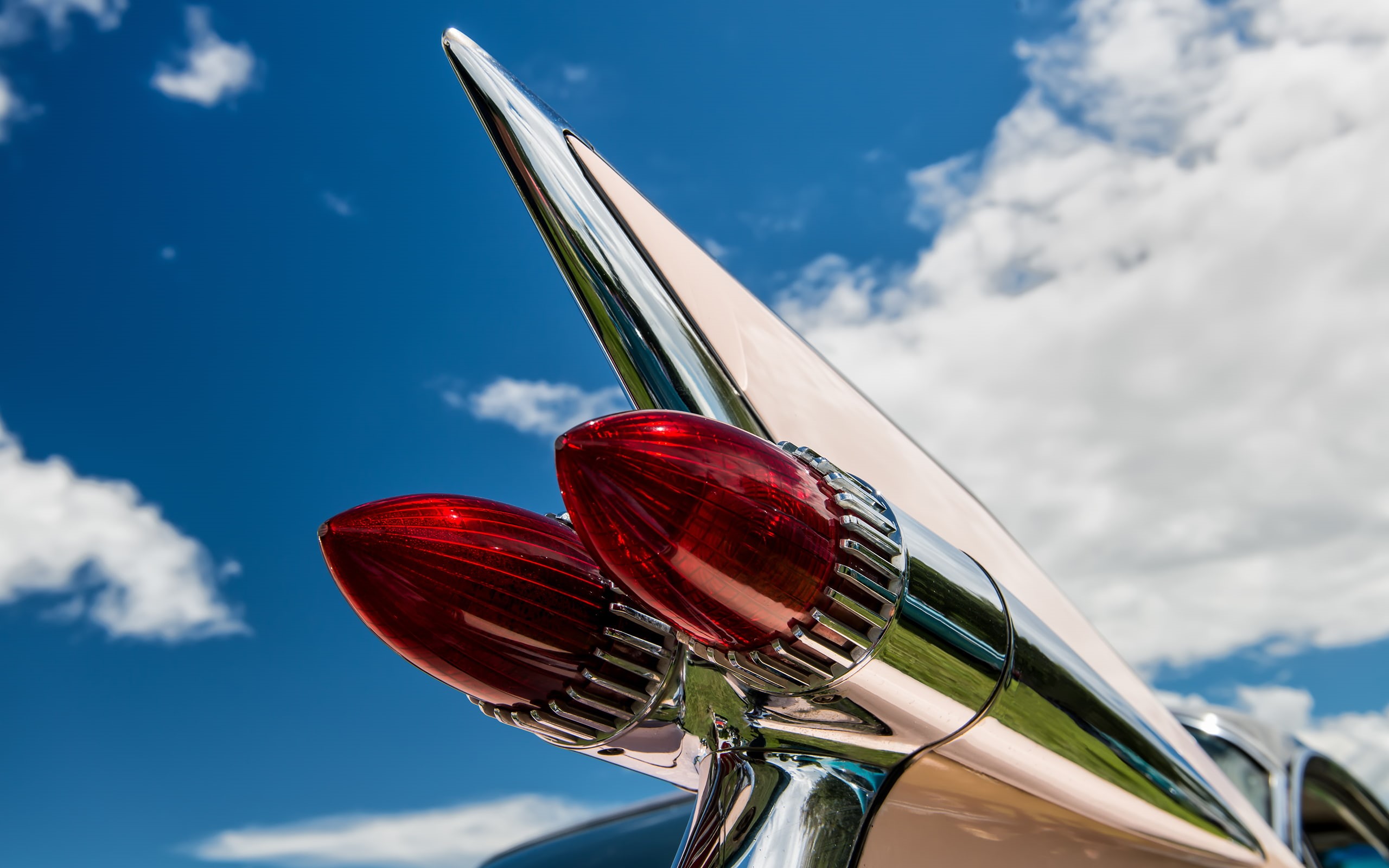 chrome, classic, hd, lights, fender, 2K, beige, car, tail, cars, HD Wallpaper