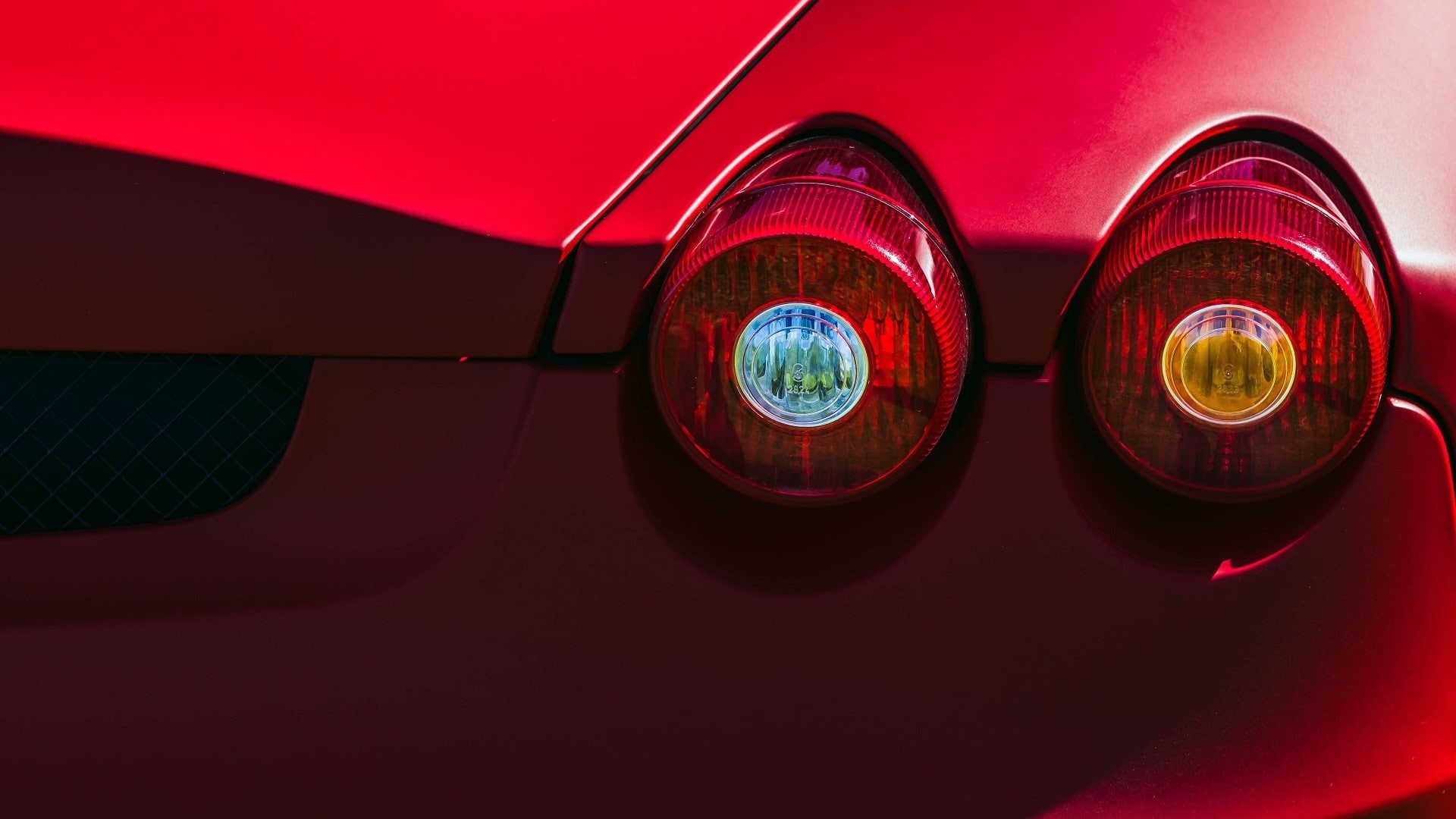 backgrounds, retro styled, transportation, lighting equipment, full frame, red, illuminated, tail light, 1080P, closeup, night, electric lamp, land vehicle, HD Wallpaper