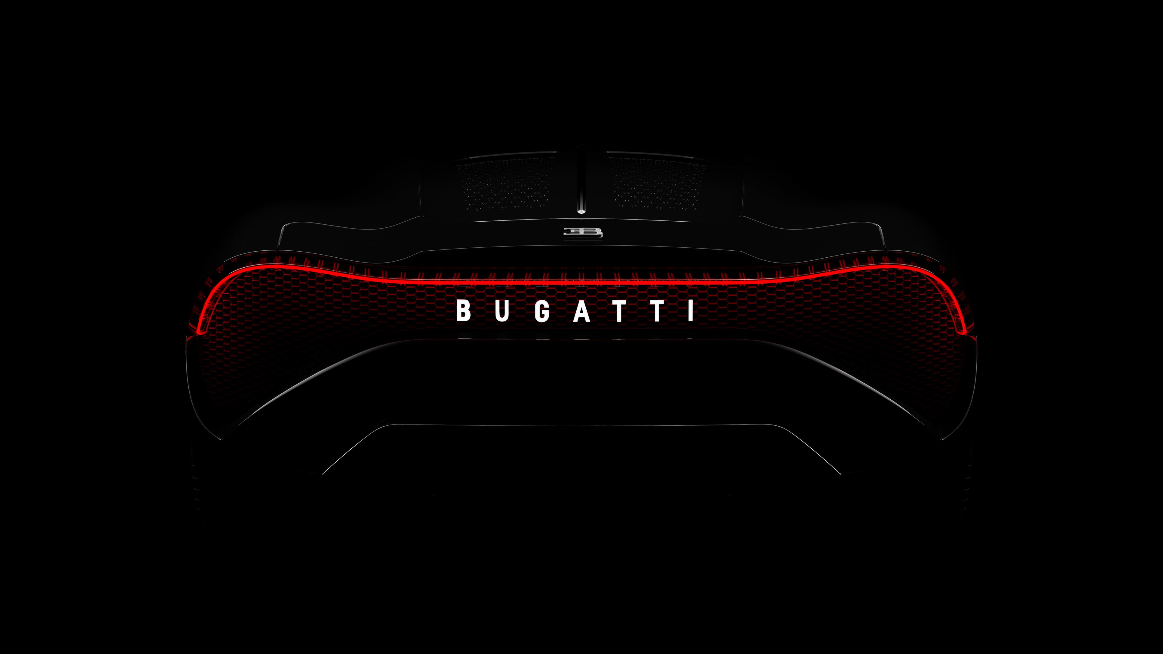 tail light, 4K, Bugatti, HD Wallpaper