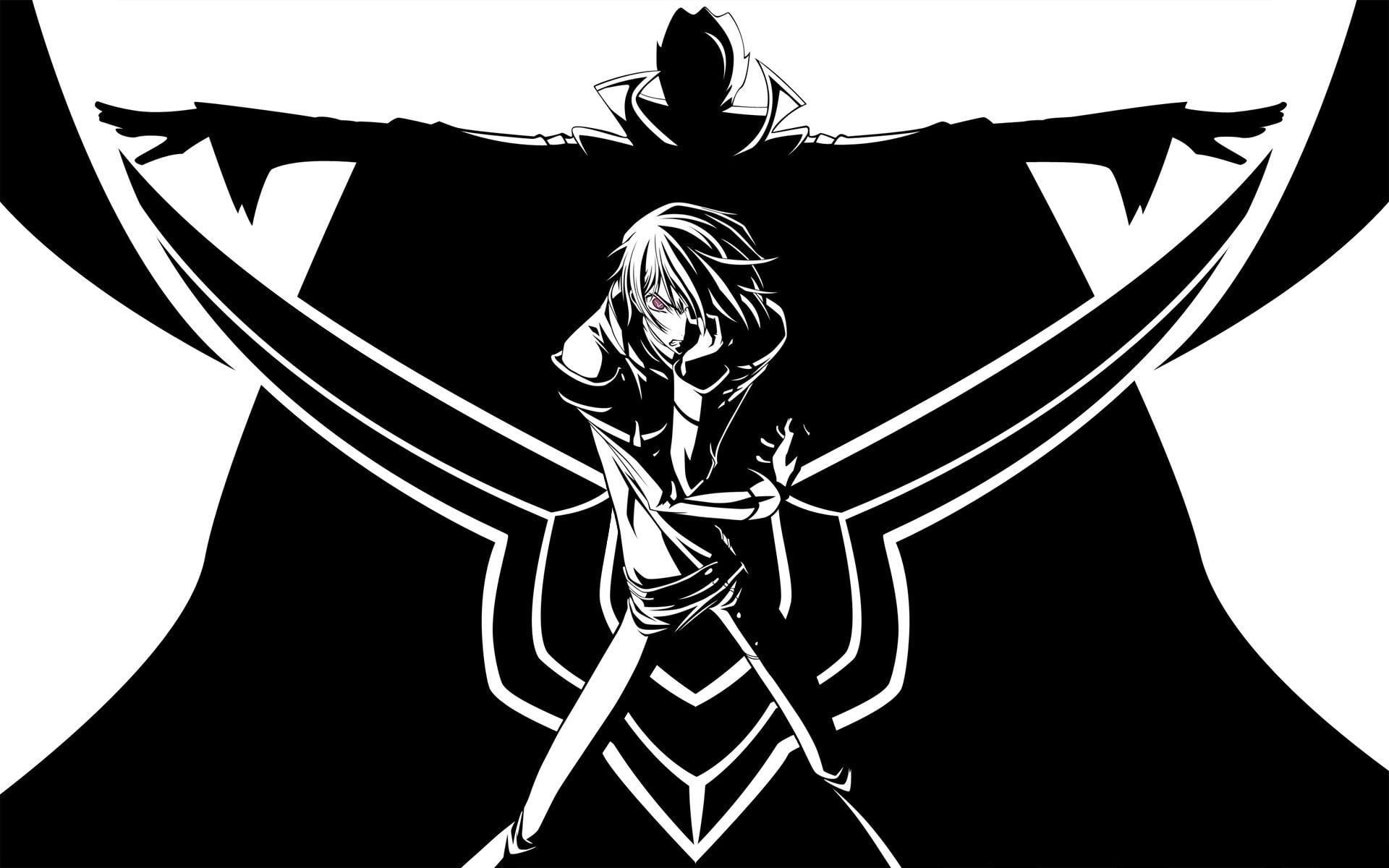 bone, anime, low angle view, arts culture and entertainment, skeleton, one person, Code Geass, indoors, 1080P, silhouette, art and craft, nature, Lamperouge Lelouch, HD Wallpaper