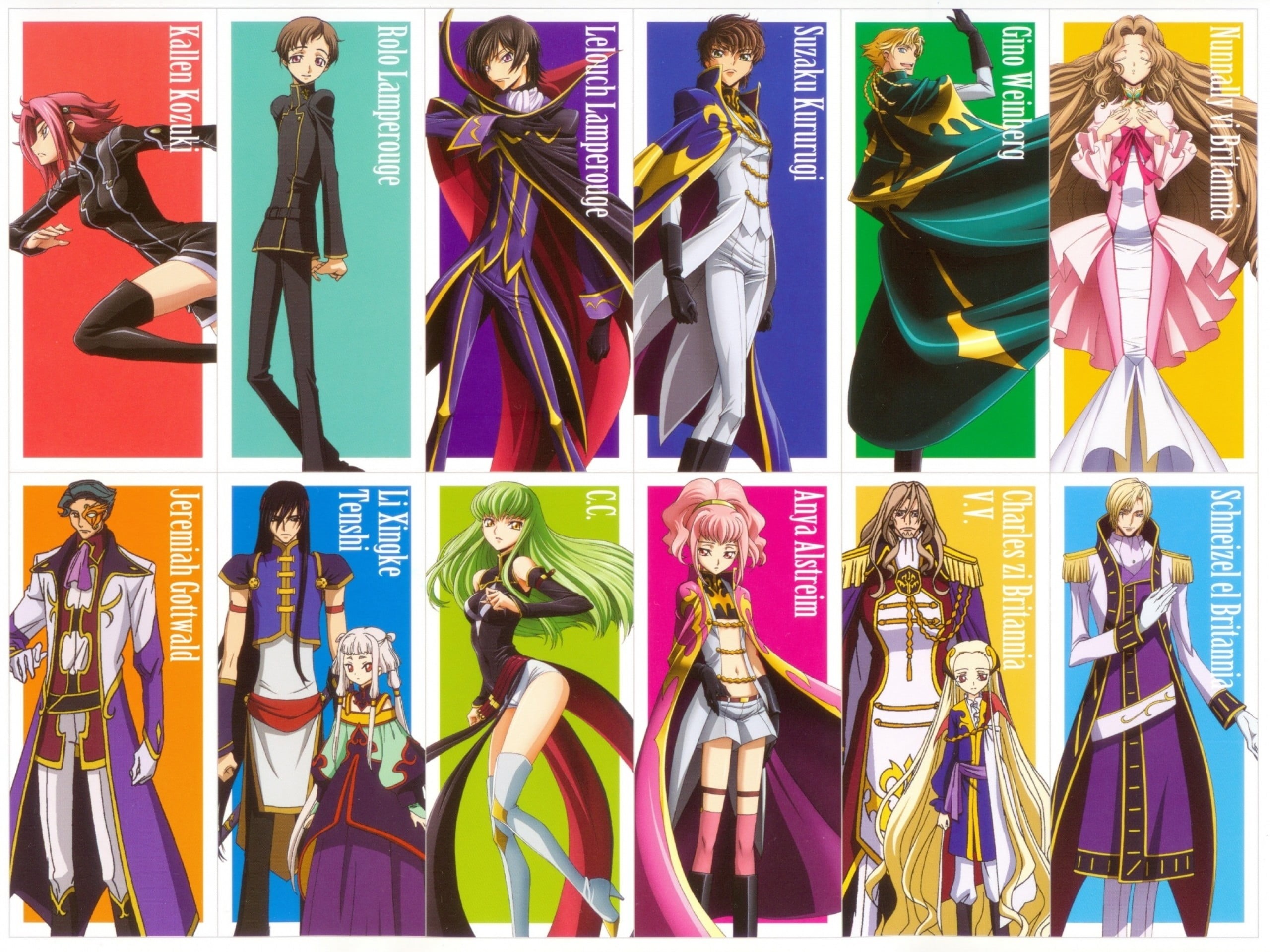 Kallen Stadtfeld, Code Geass, human representation, female likeness, choice, multi colored, retail, large group of objects, anime, variation, store, representation, HD Wallpaper