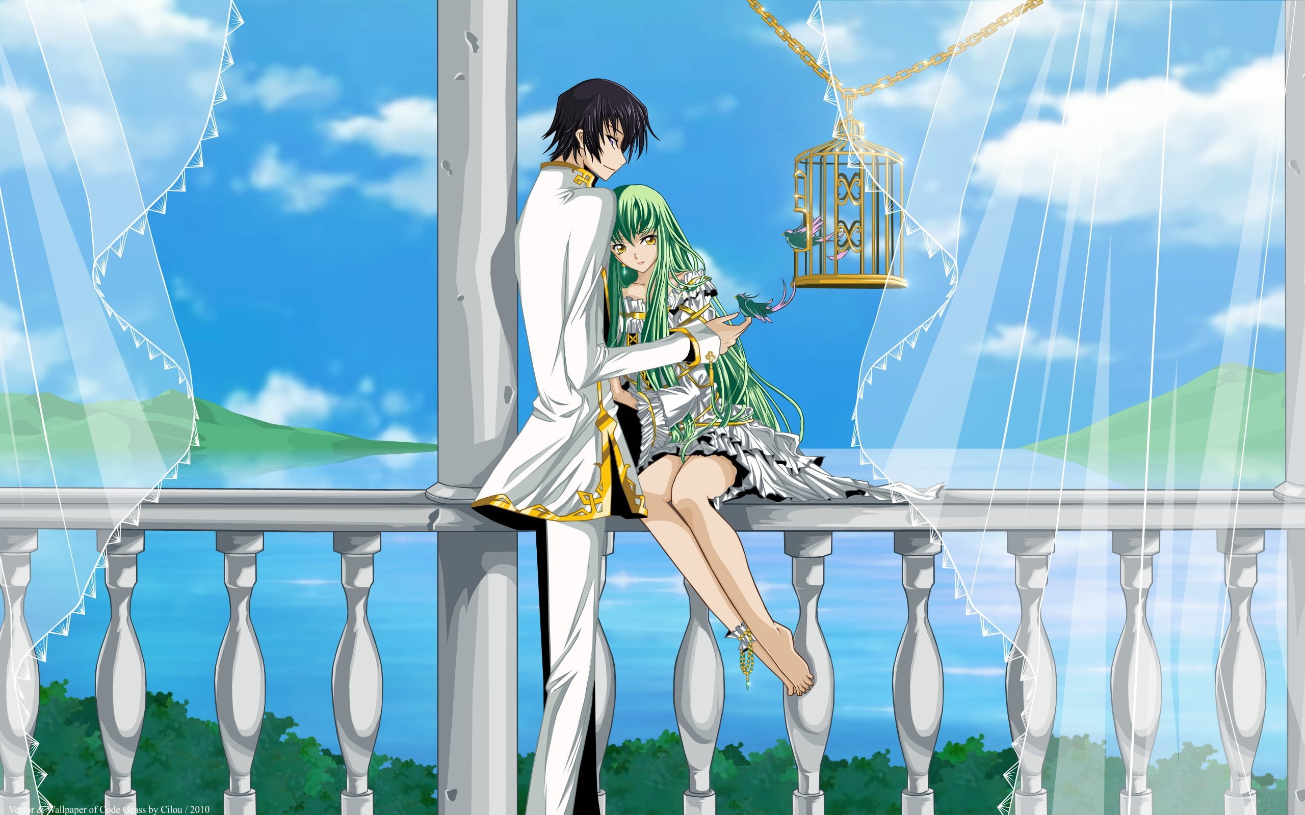 Code Geass, Lamperouge Lelouch, 2K, C.C., HD Wallpaper