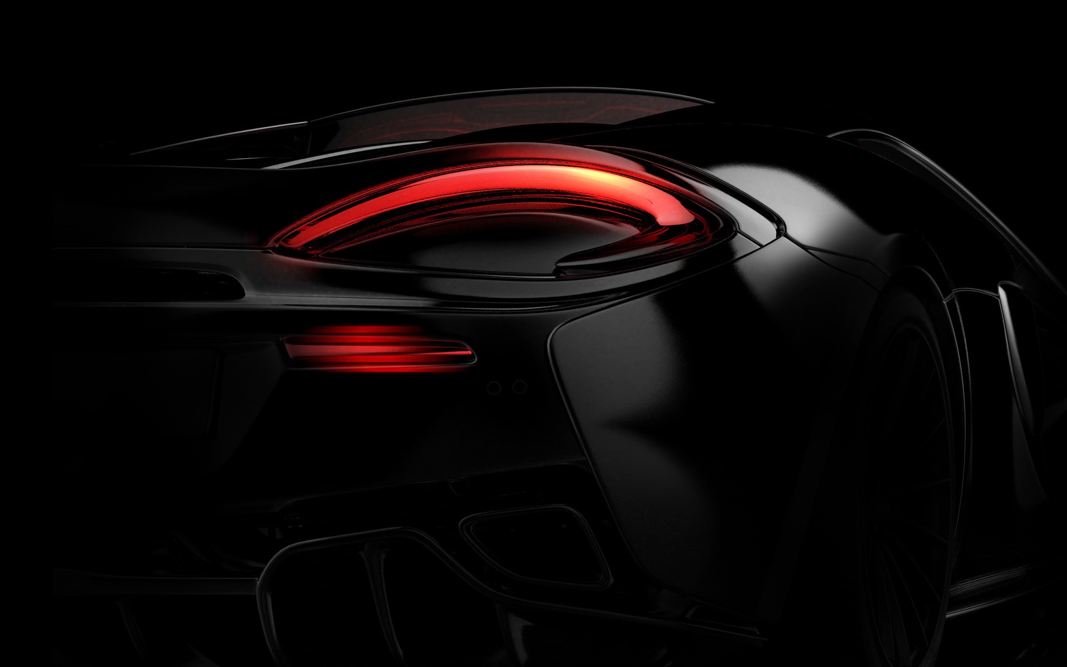 glowing, car, technology, no people, land vehicle, dark, Tail, design, motor vehicle, black background, transportation, black color, 1080P, mode of transportation, HD Wallpaper