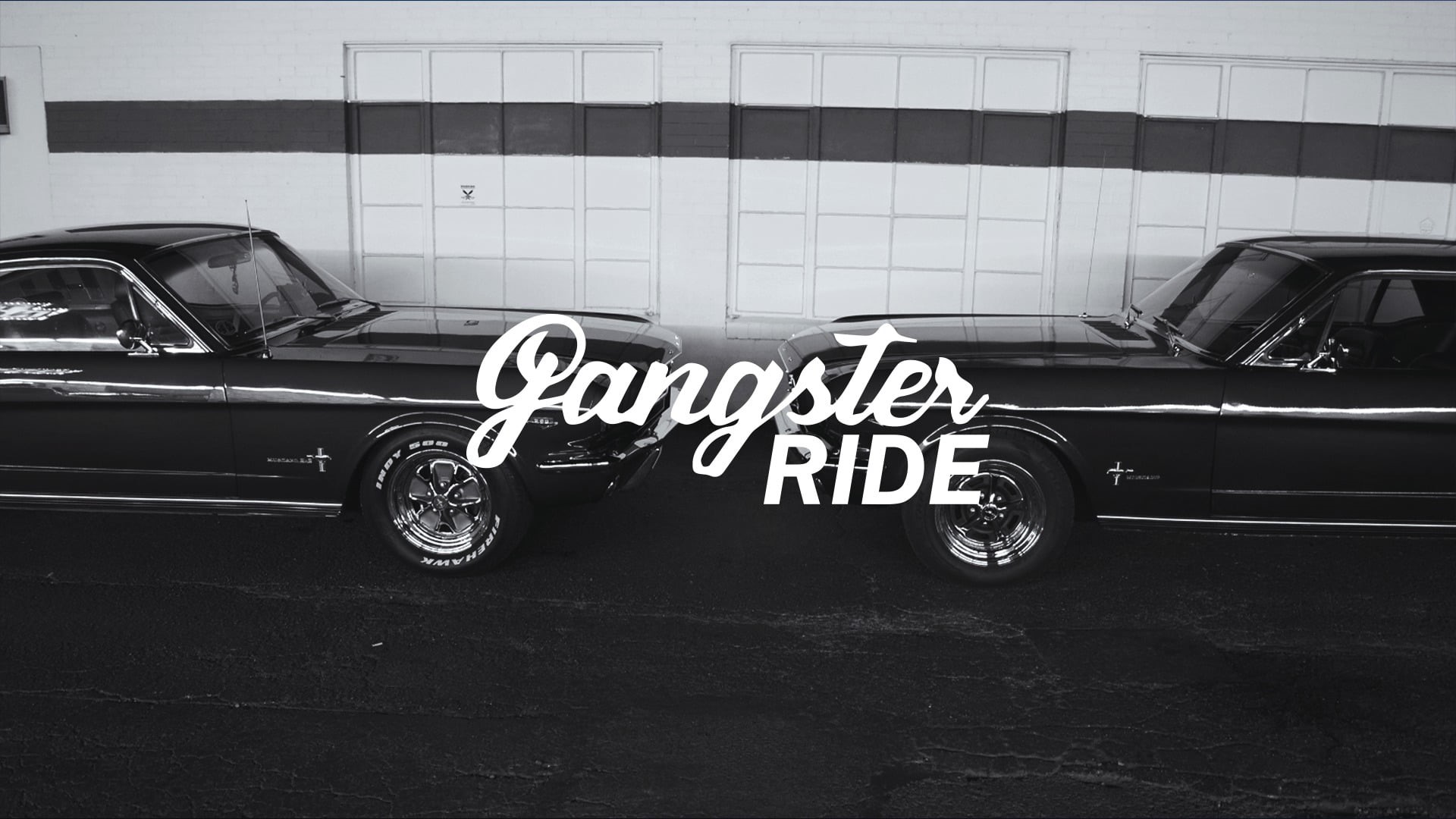overlay, 1080P, road, stationary, text, mode of transportation, land vehicle, communication, no people, two, tuning, mustang, retro styled, ford, ride, HD Wallpaper